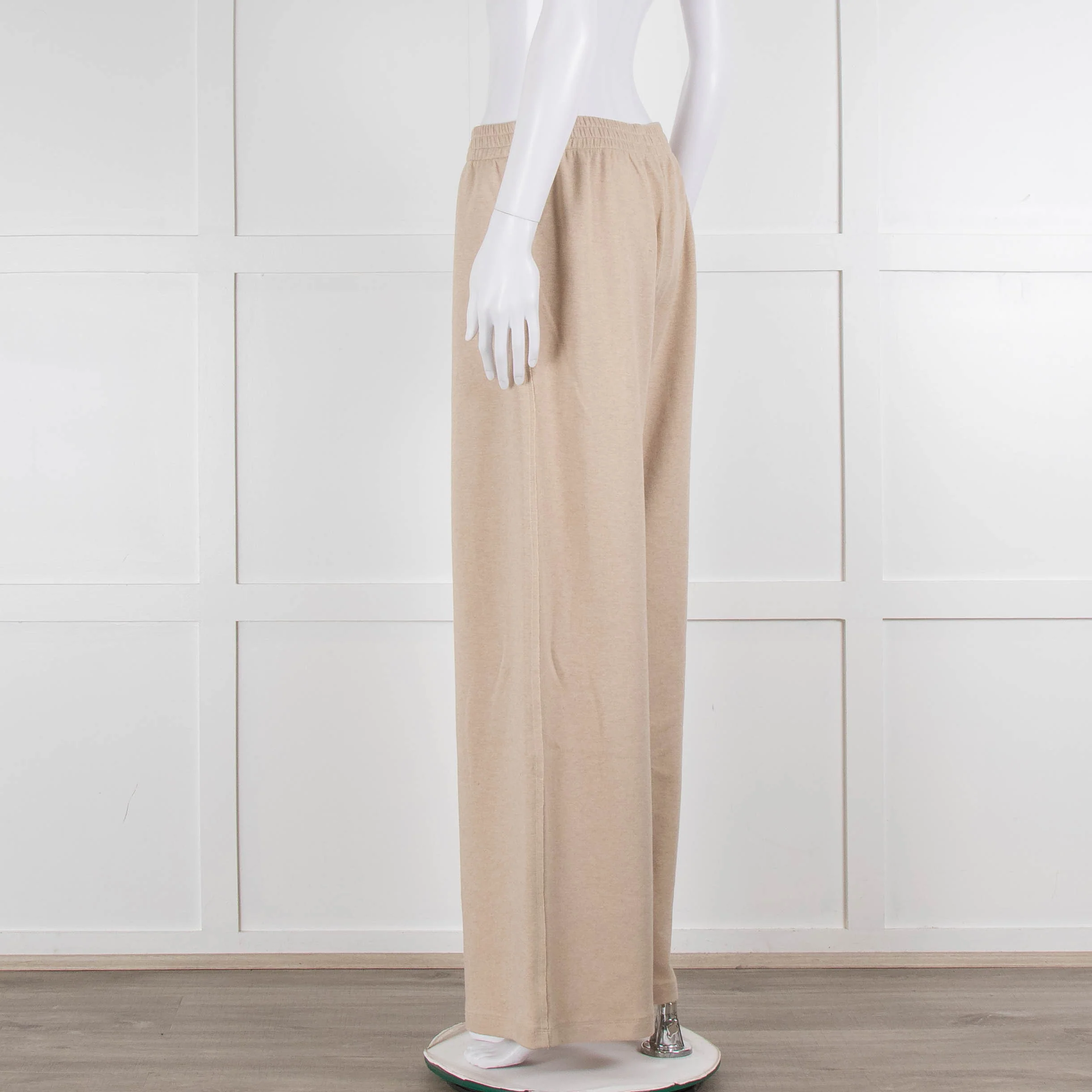 Bamford Beige Cashmere Mix Wide Leg Track Pants - Image 6