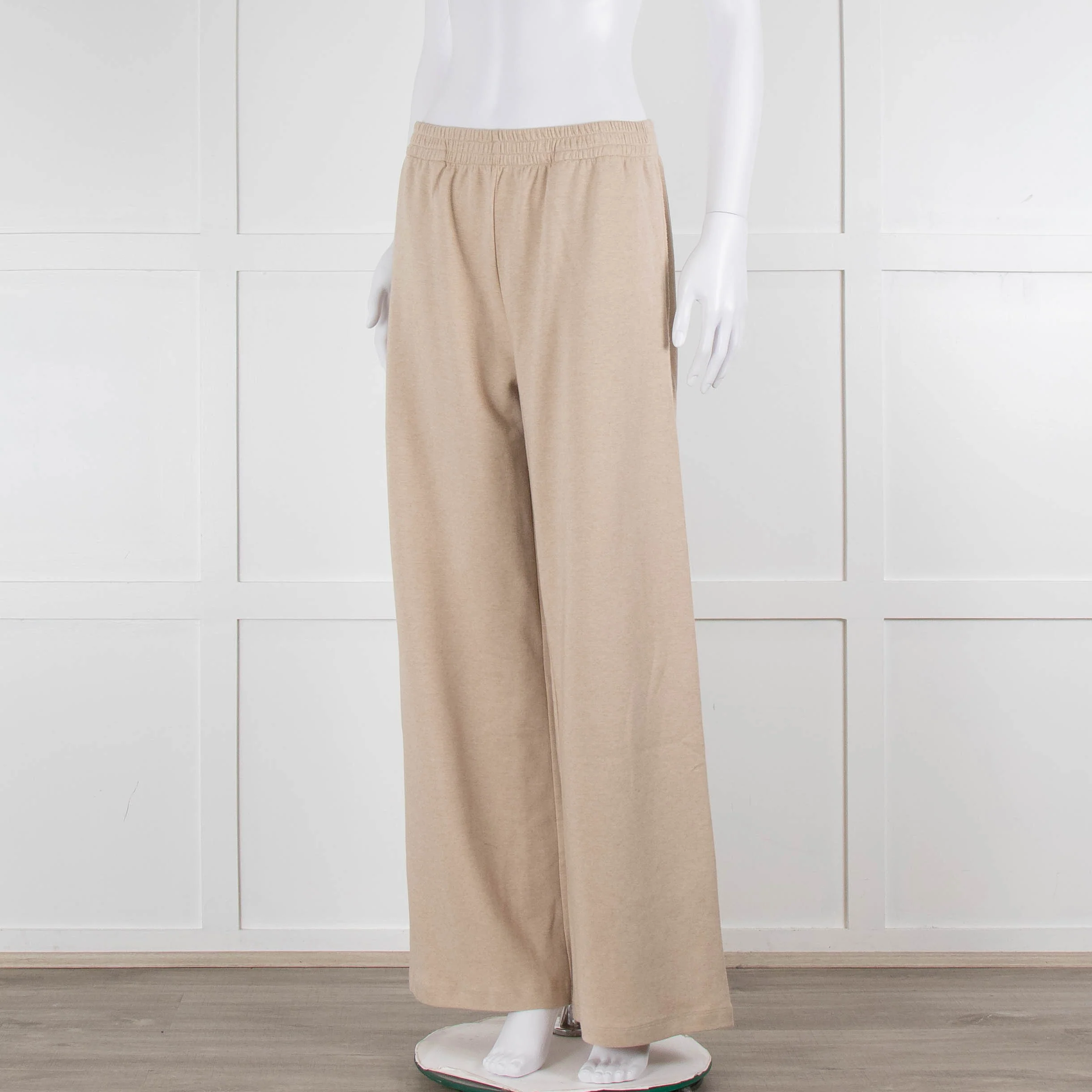 Bamford Beige Cashmere Mix Wide Leg Track Pants - Image 8