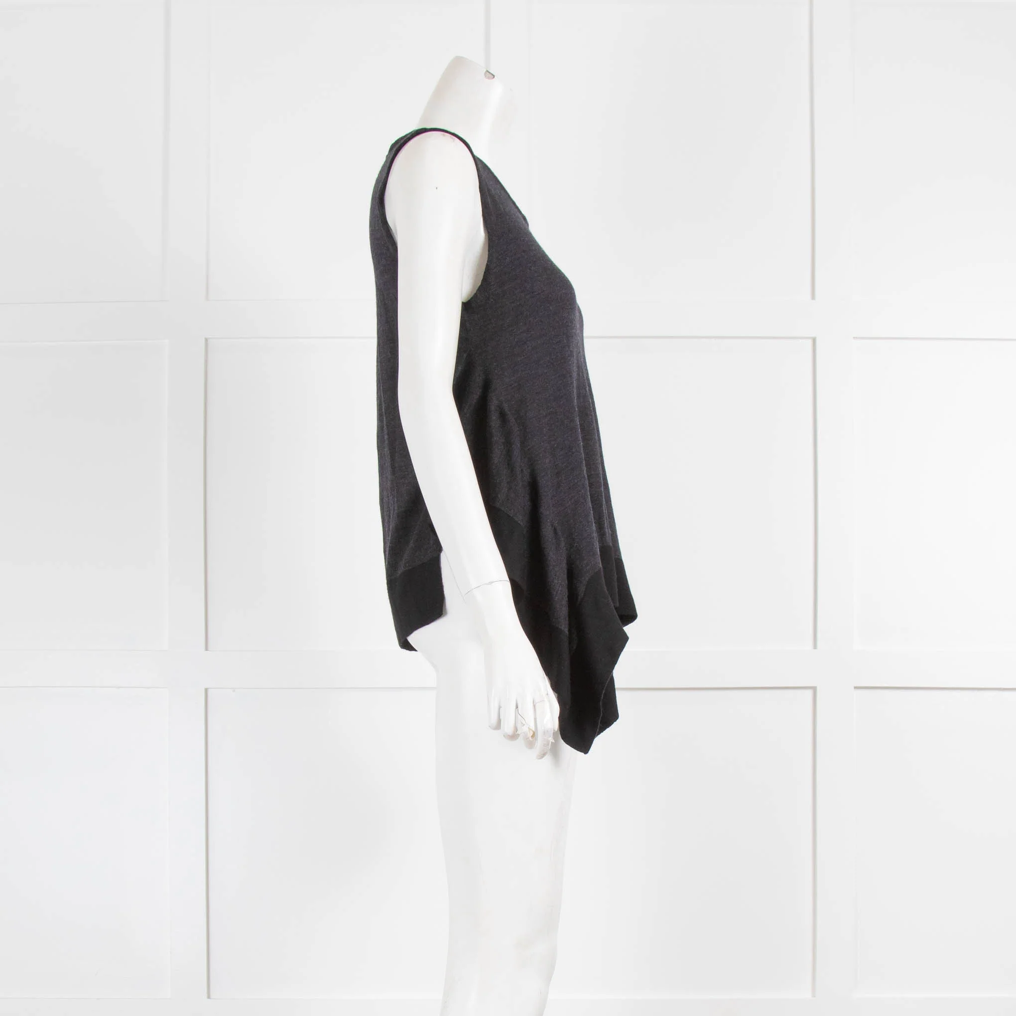 Bamford Dark Grey Vest with Black Hem - Image 2