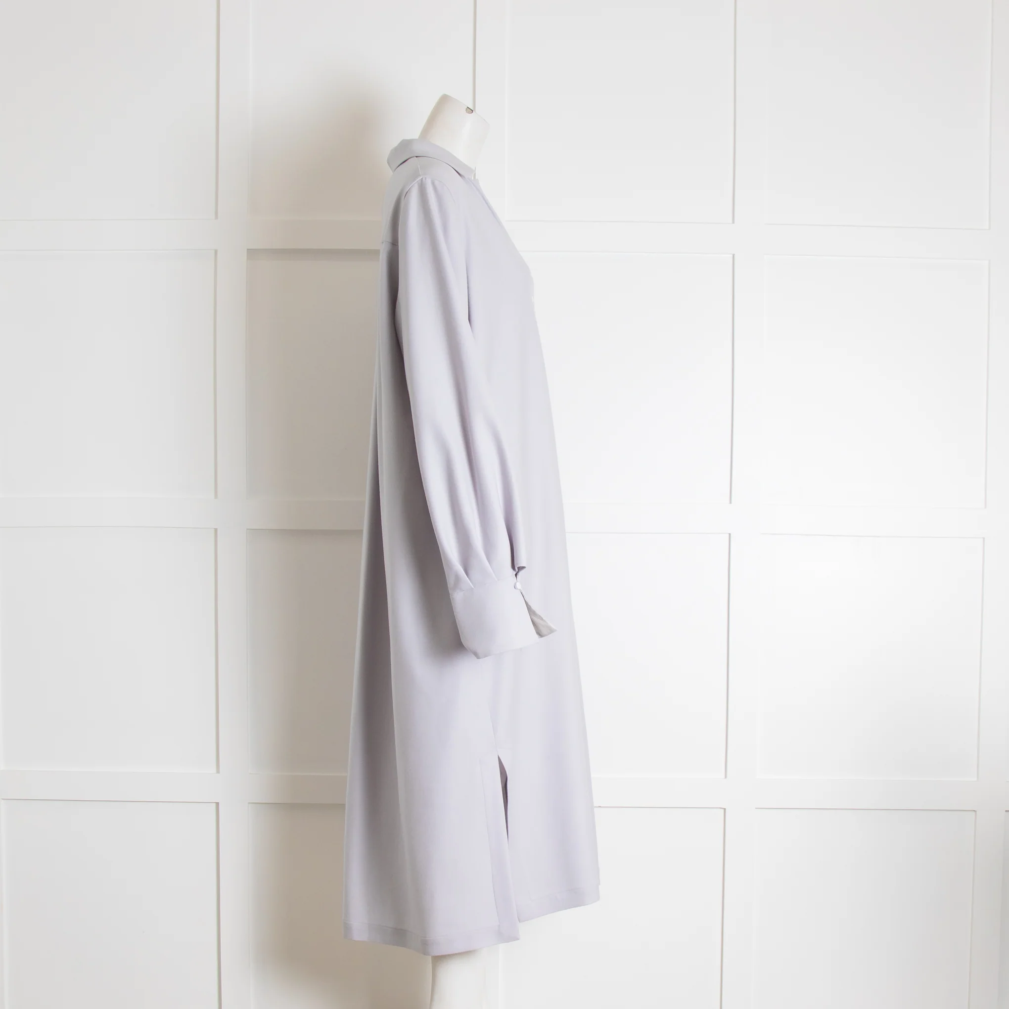 Bamford Pale Blue Wool Shift Dress - Image 2