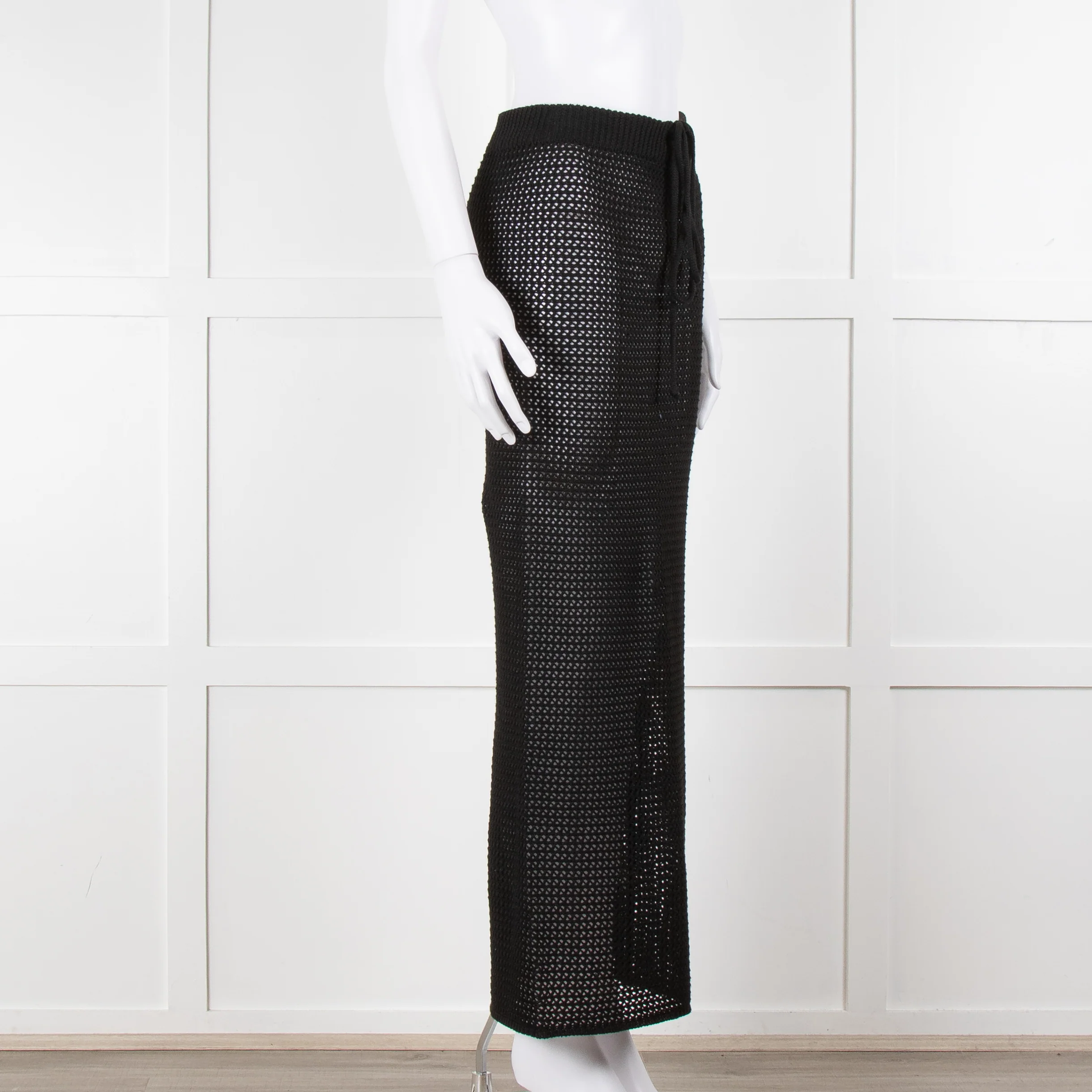 Bananhot Black Crochet Knit Skirt - Image 2