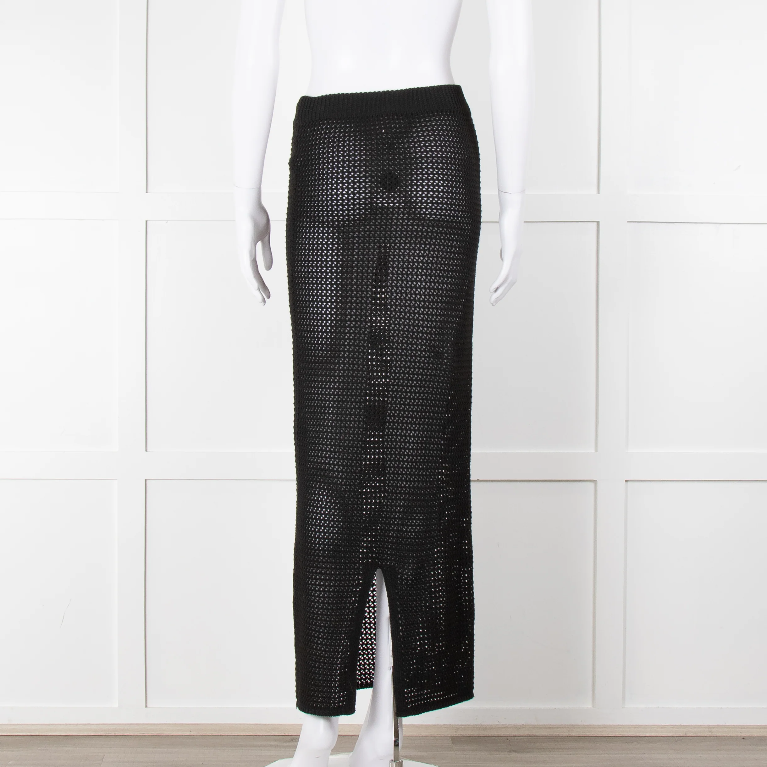 Bananhot Black Crochet Knit Skirt - Image 5