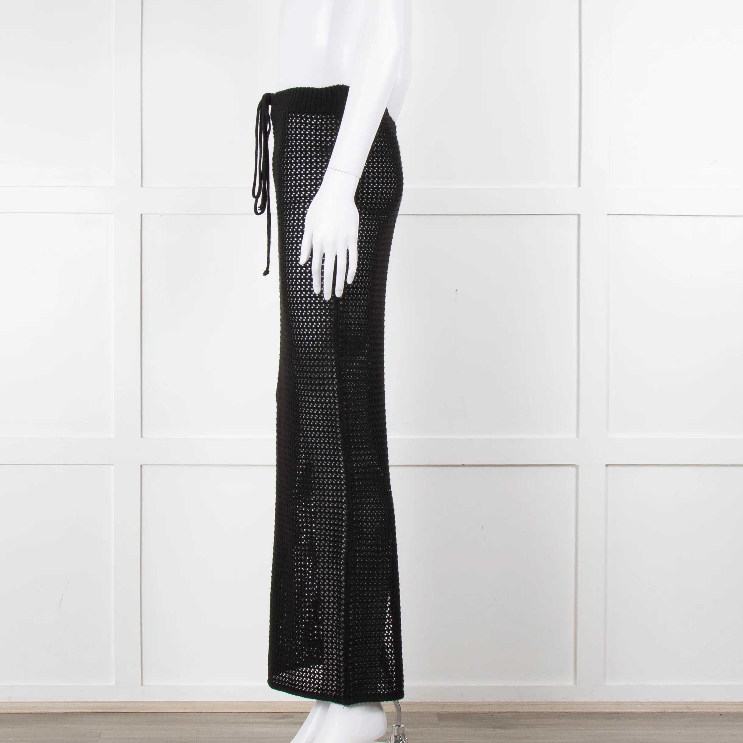 Bananhot Black Crochet Knit Skirt - Image 7