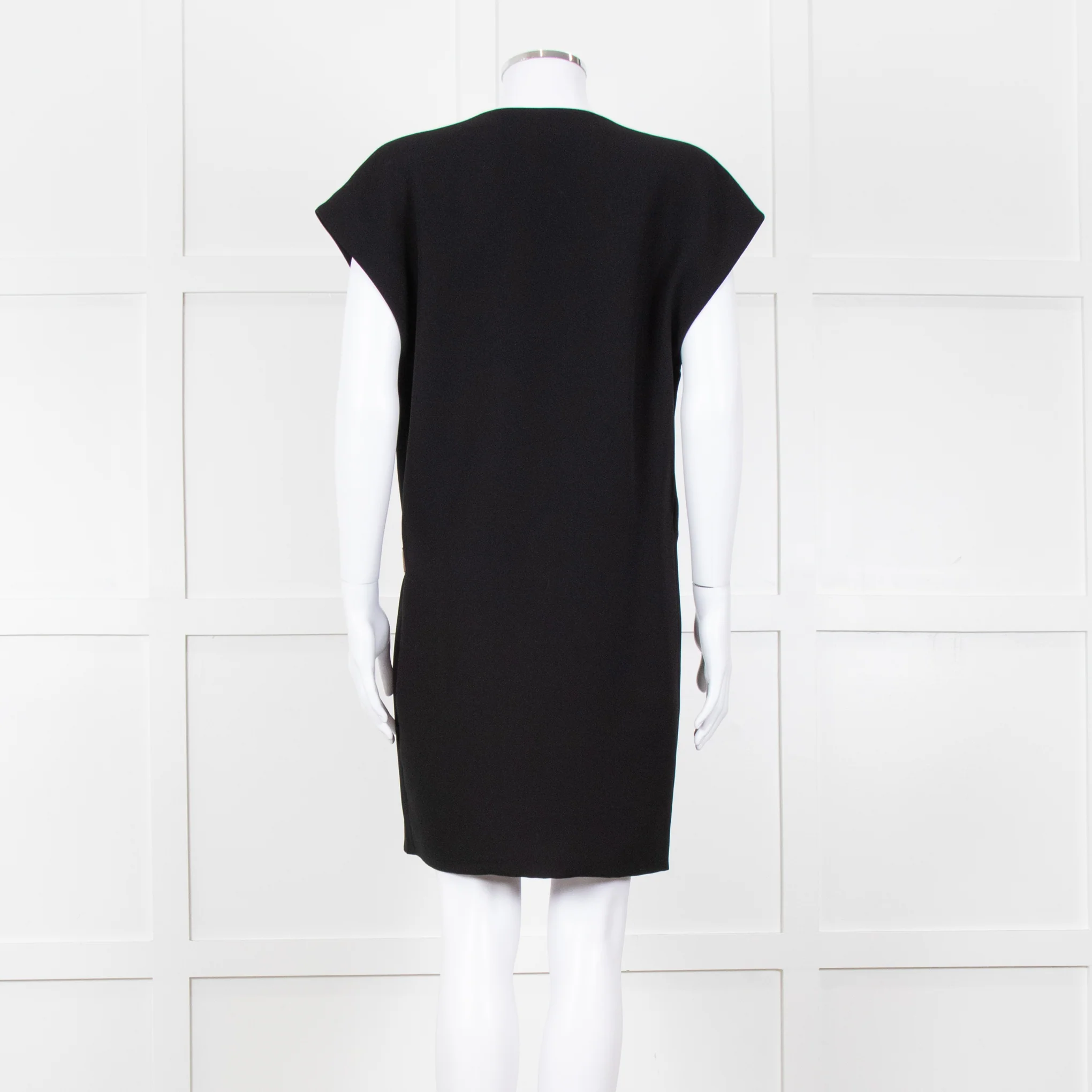 Barbara Bui Black Sleeveless Wrap Mini Dress - Image 5