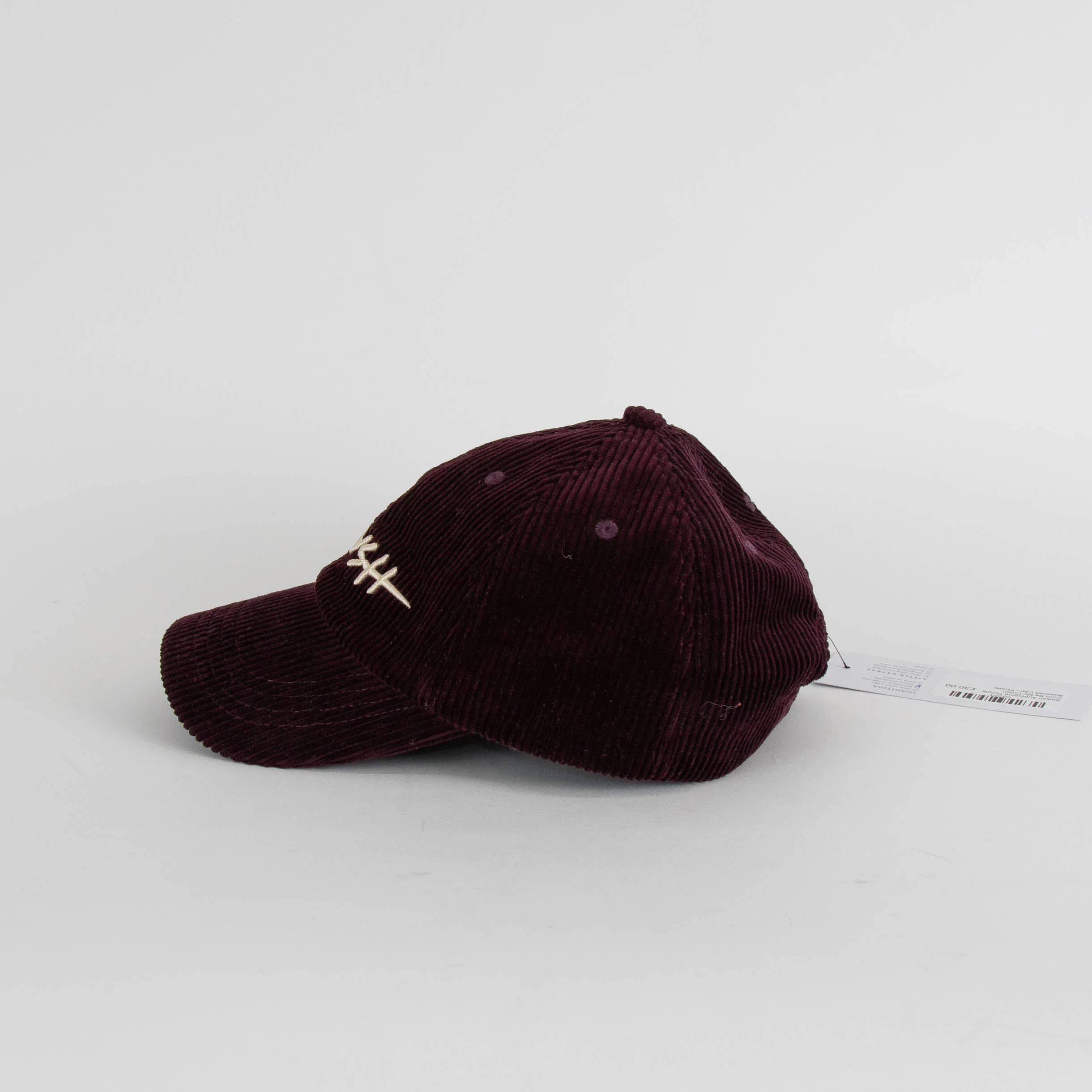Ba&sh Aubergine Purple Cord Be My Crush Baseball Cap - Image 3