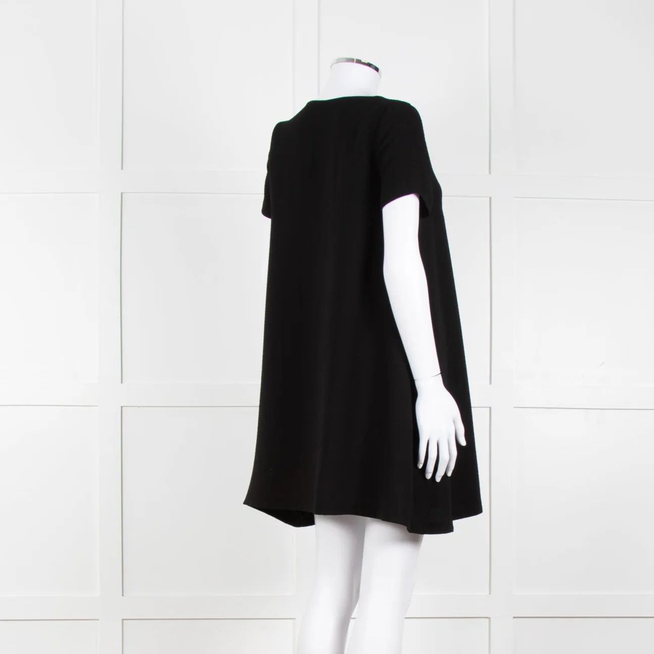 Ba&sh Black Crinkle Tie Front Mini Dress - Image 6