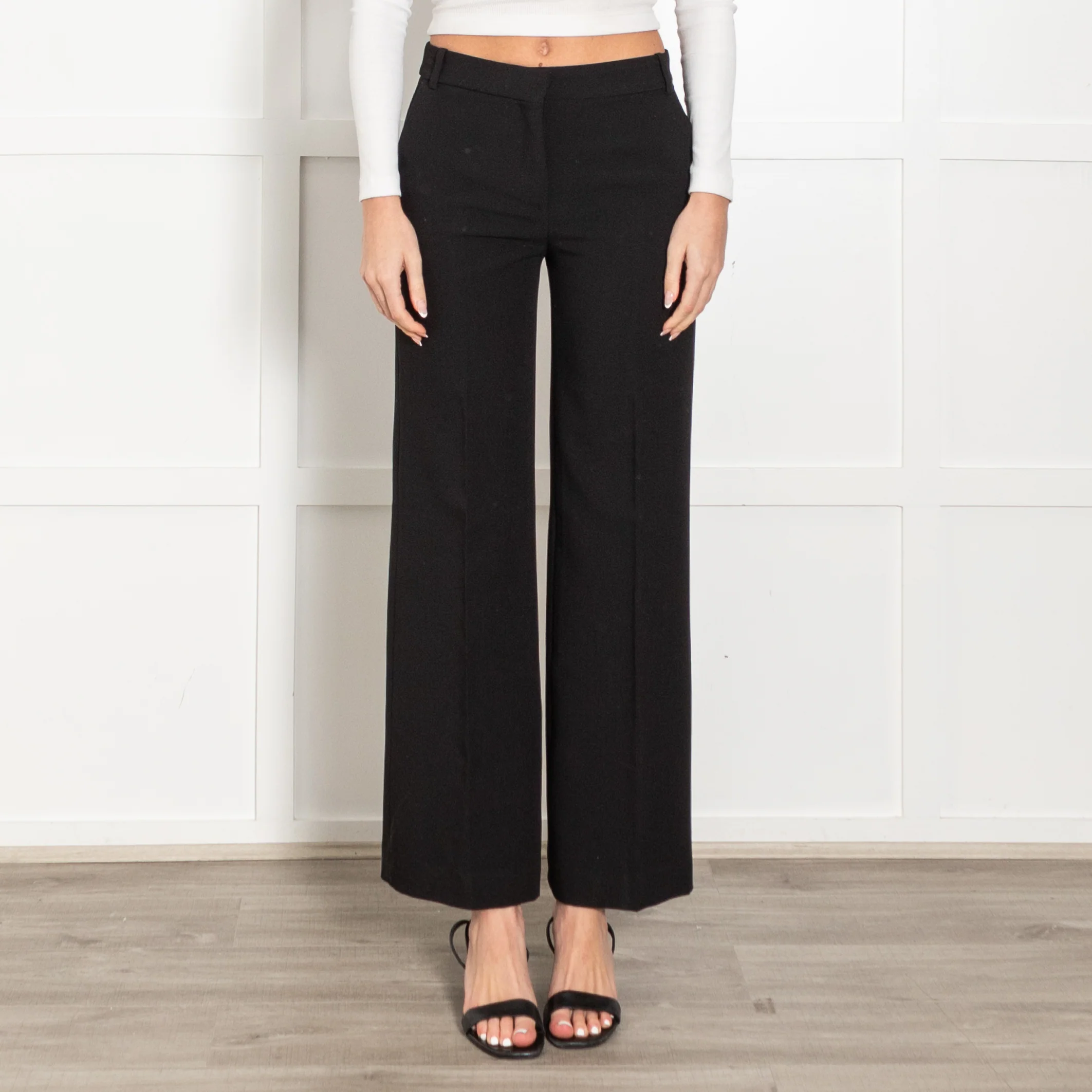 Ba&Sh Black Straight Leg Trousers - Image 2