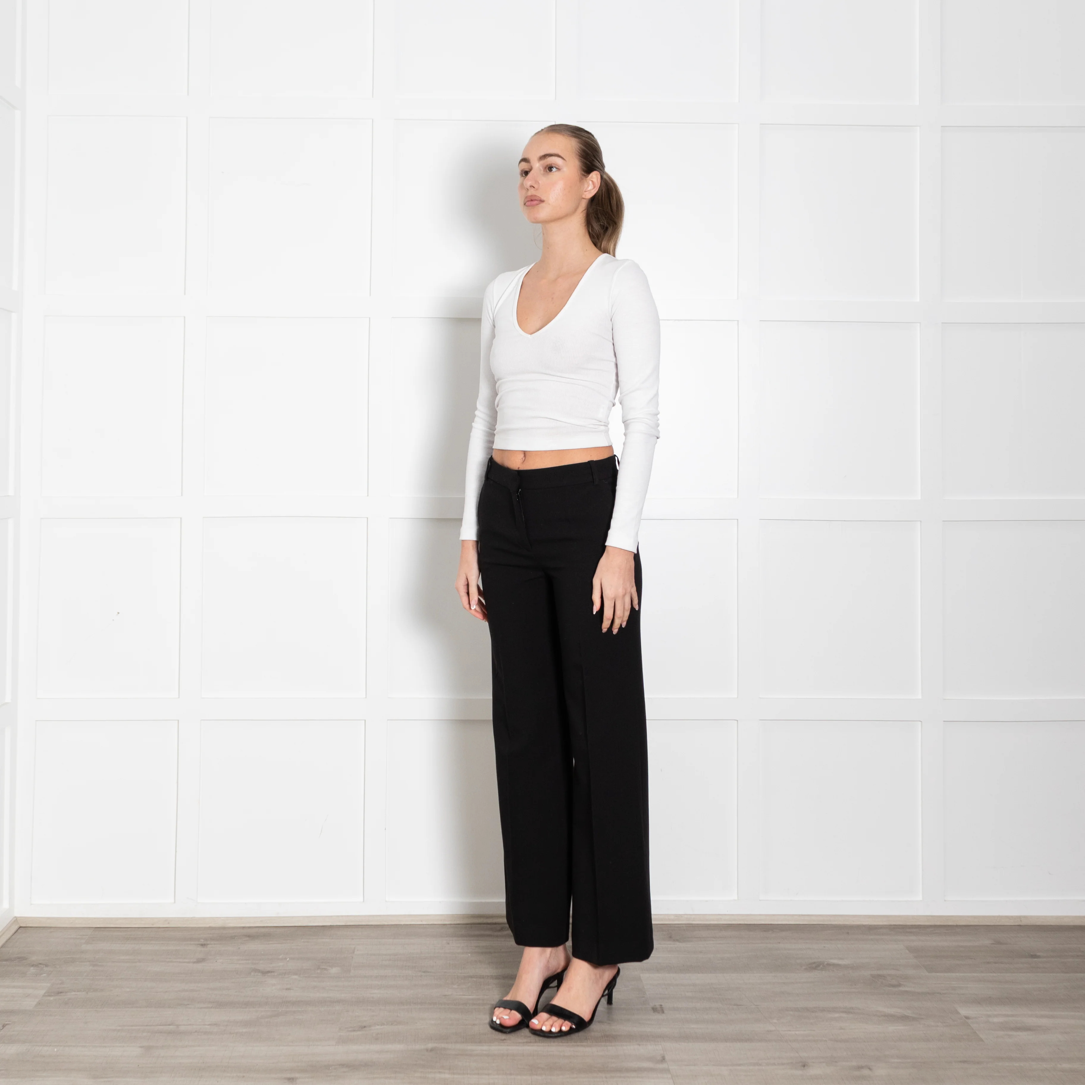 Ba&Sh Black Straight Leg Trousers - Image 3