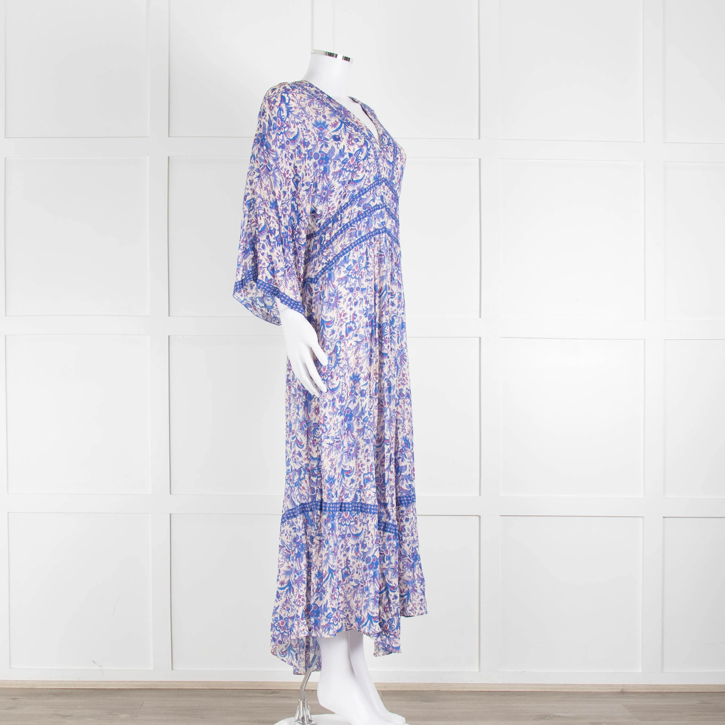 Ba&sh Blue And White Floral Paisley Maxi Dress - Image 2
