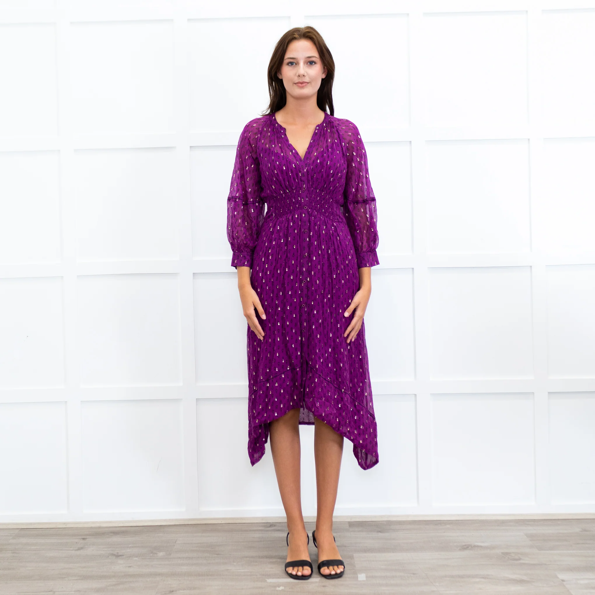 ba&sh Purple Cyana Dress