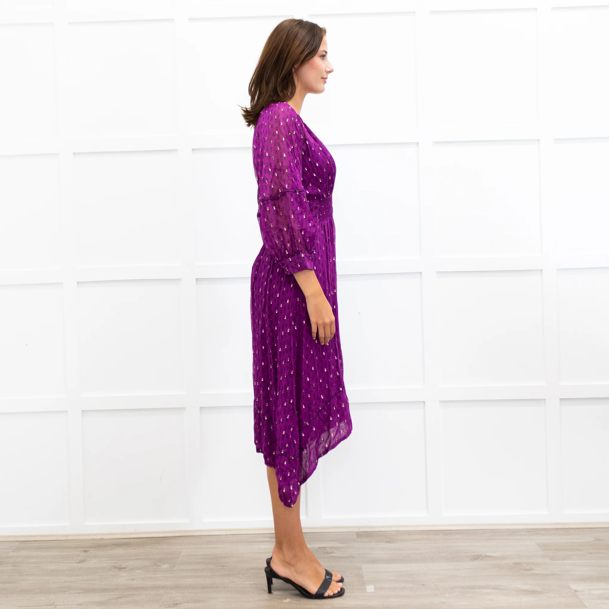 ba&sh Purple Cyana Dress - Image 6