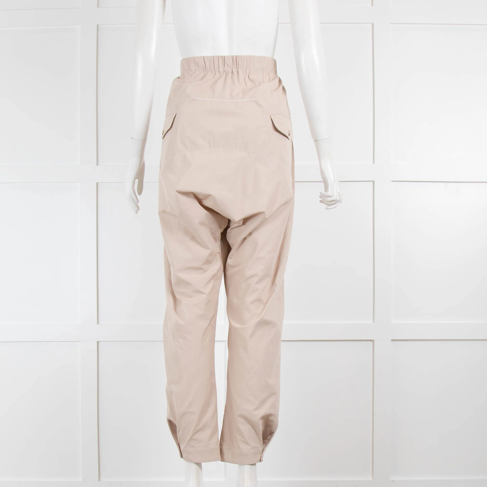 Bassike Beige Parachute Pants - Image 3