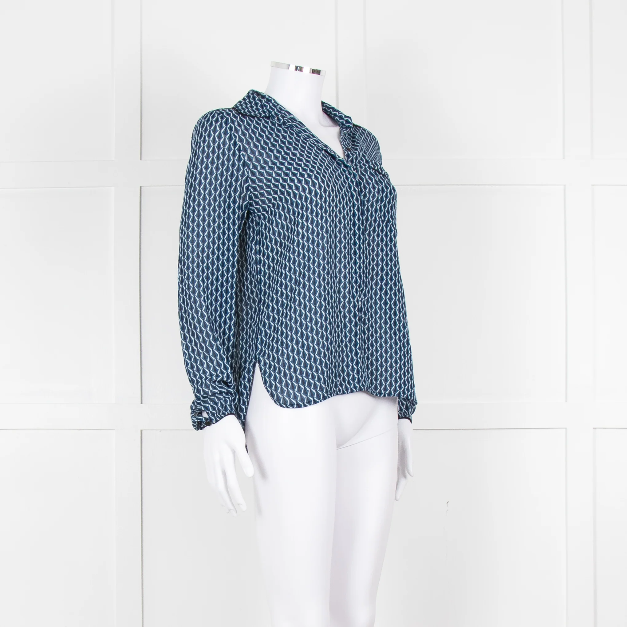 Baum Und Pferdgarten Blue Cream Navy Print Blouse - Image 2