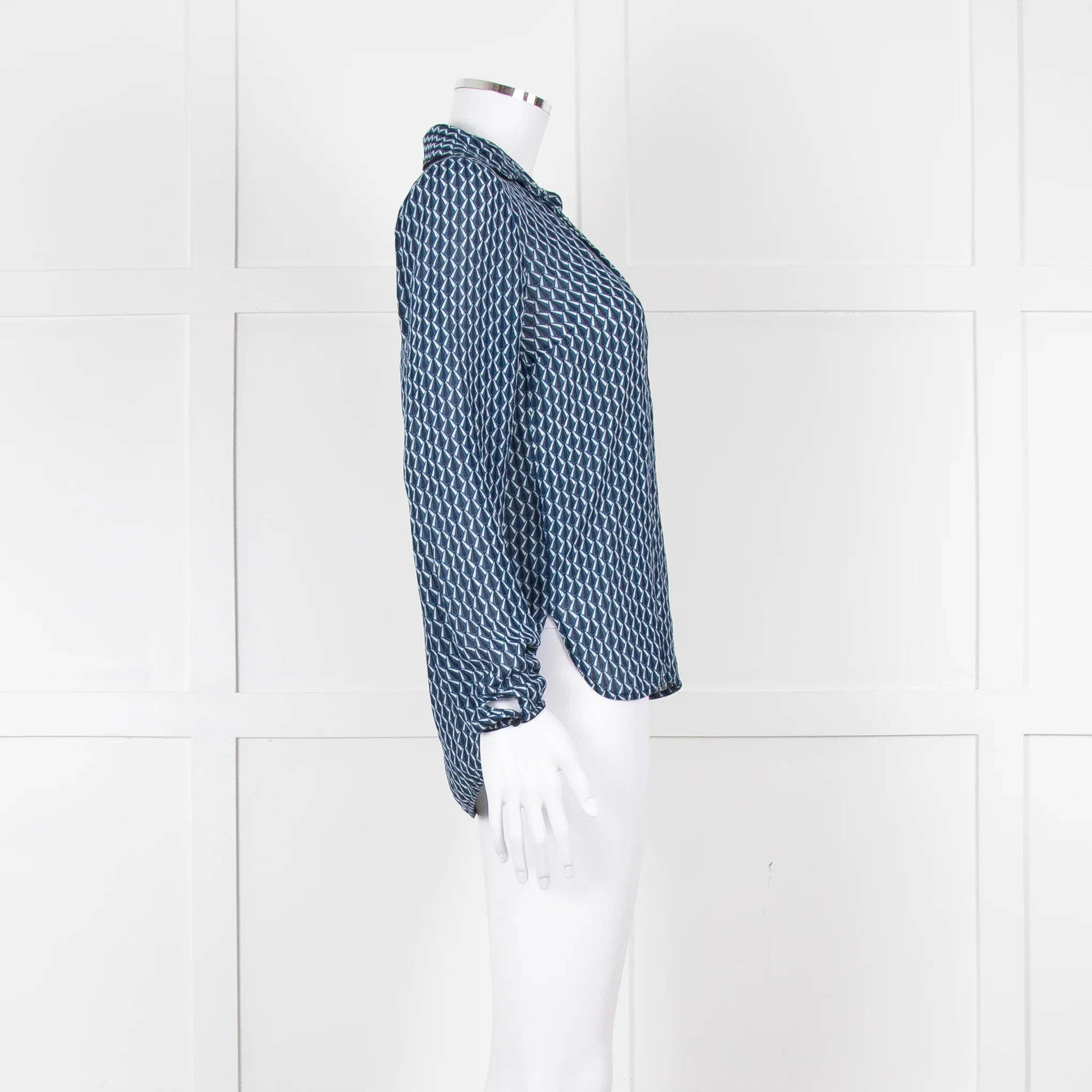 Baum Und Pferdgarten Blue Cream Navy Print Blouse - Image 3