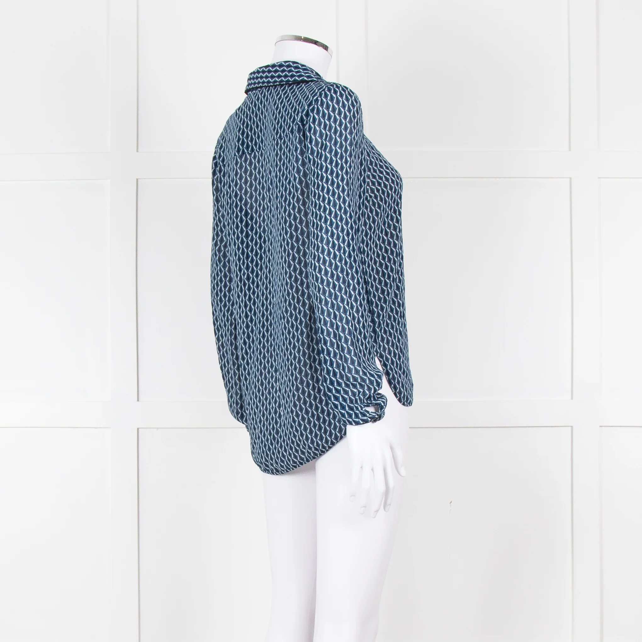 Baum Und Pferdgarten Blue Cream Navy Print Blouse - Image 4