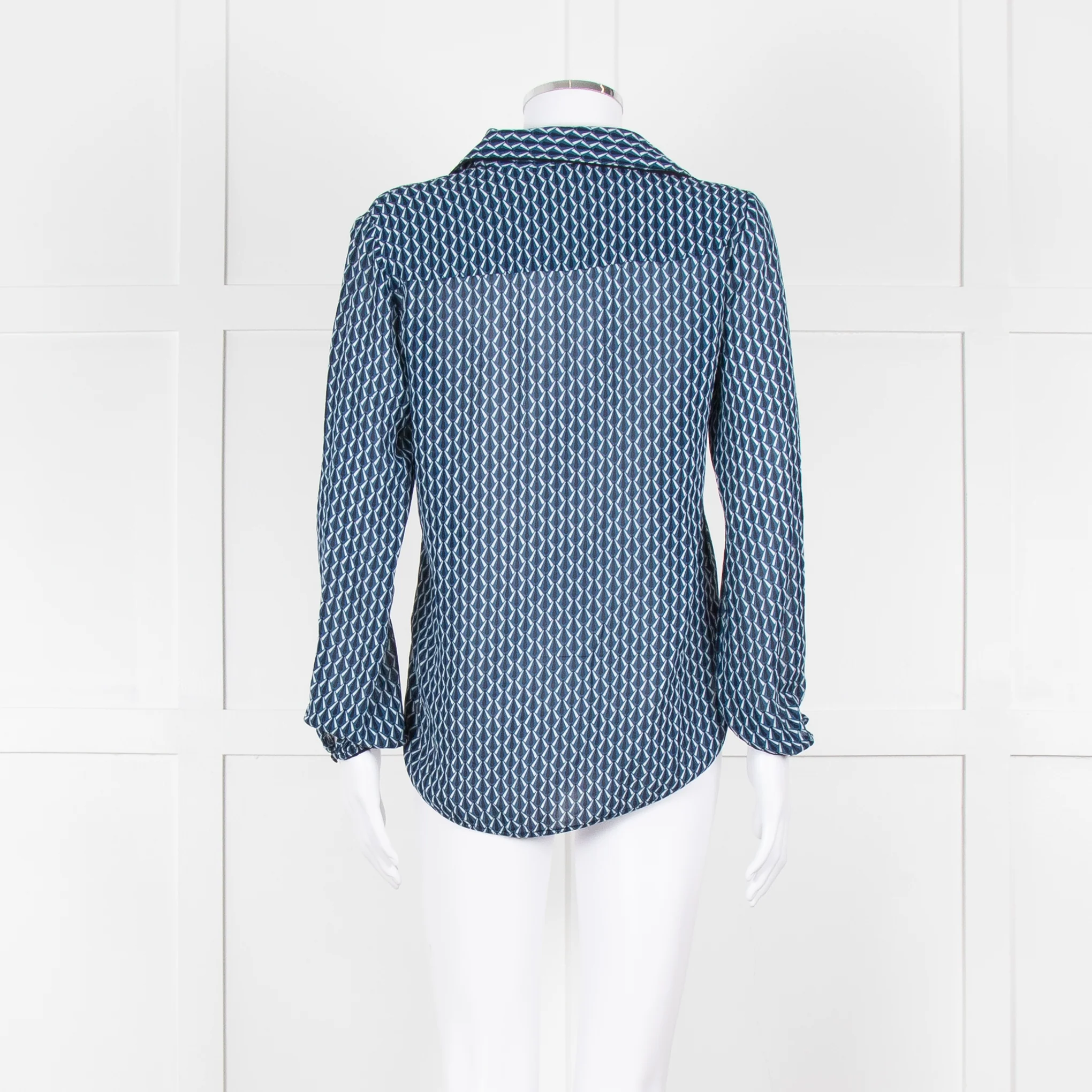 Baum Und Pferdgarten Blue Cream Navy Print Blouse - Image 5