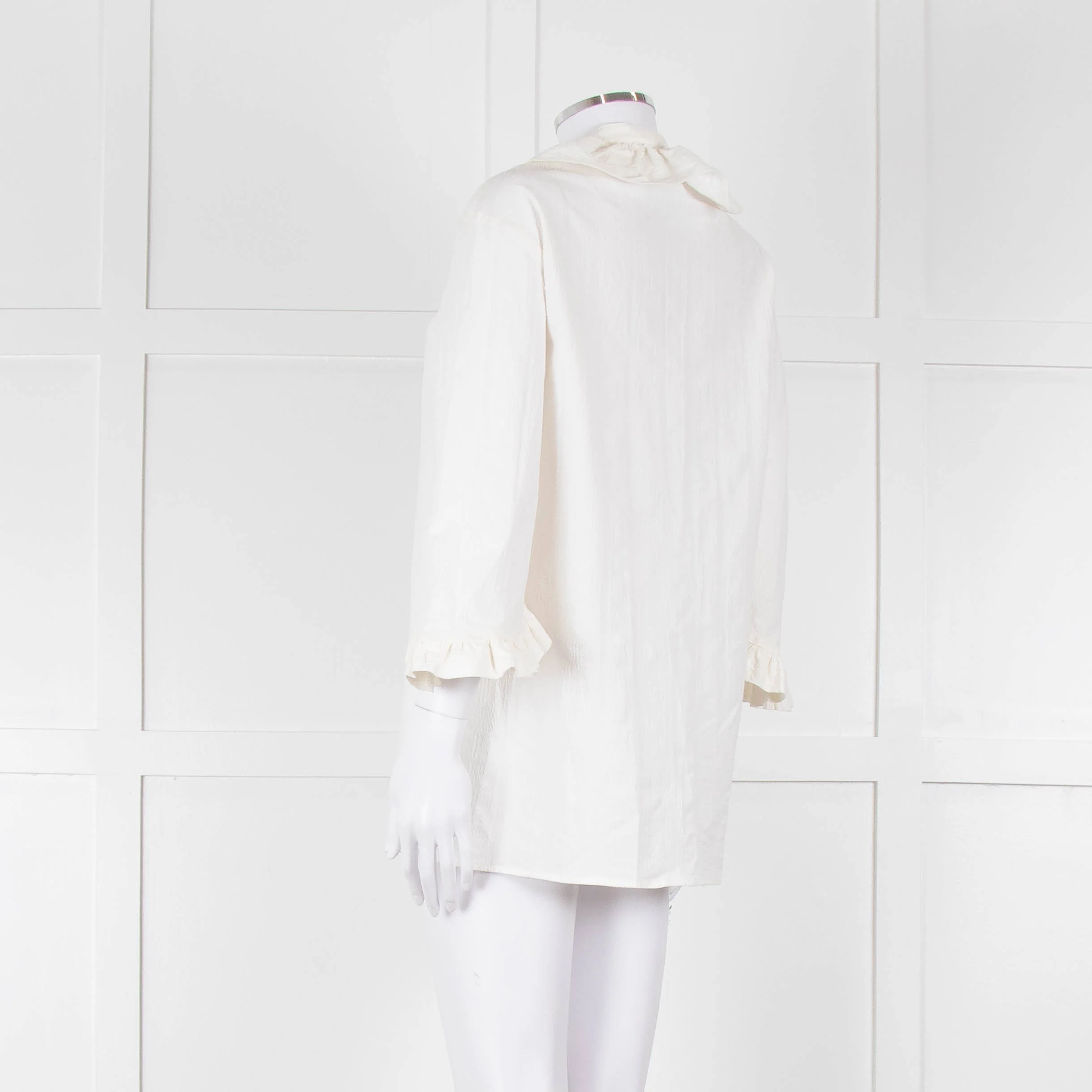 Baum Und Pferdgarten Cream Textured Frill Trim Top - Image 6