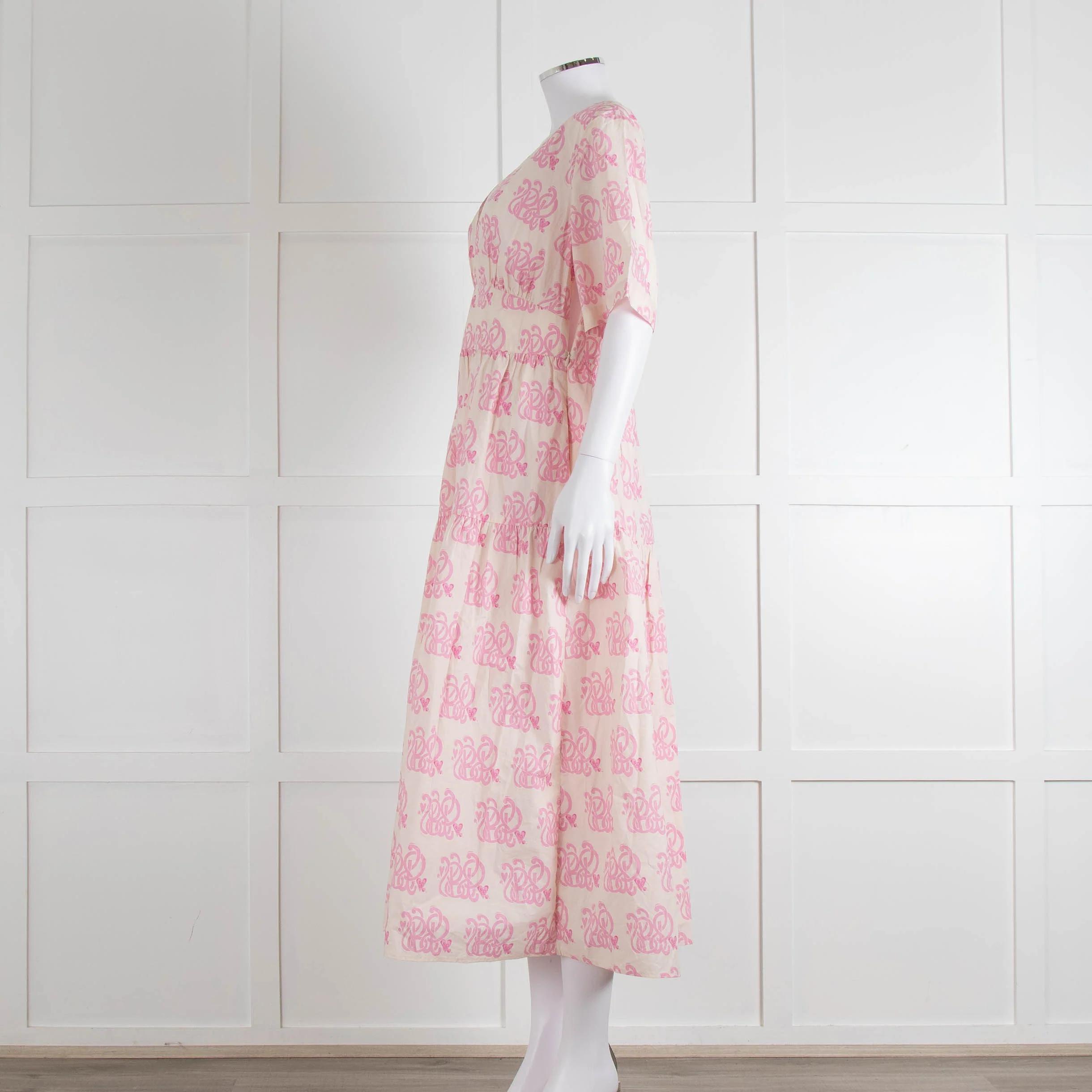 Baum Und Pferdgarten Pink Logo & Love Heart Print Cotton Dress - Image 7