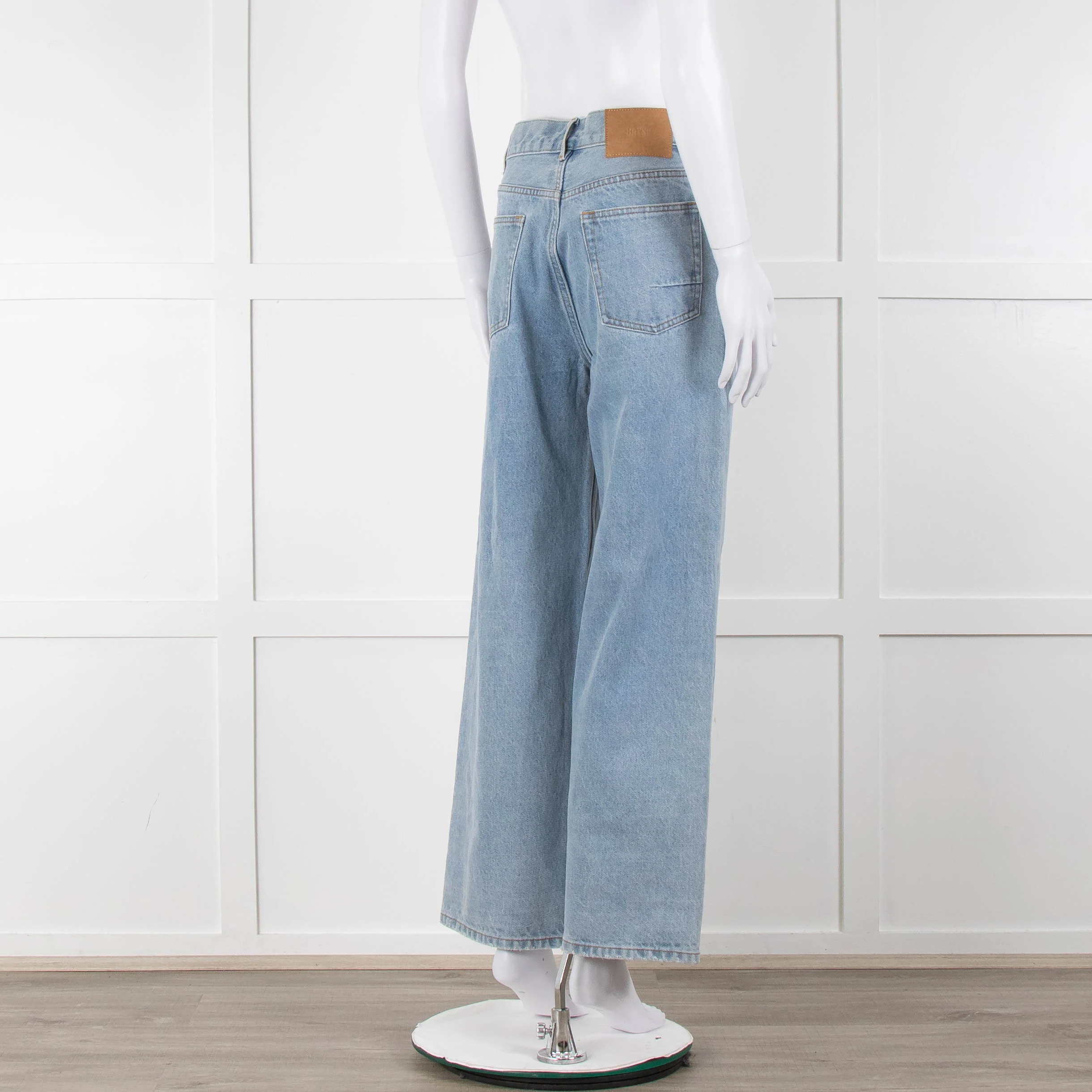 Bayse Pale Wash Wide Leg Jeans - Image 4