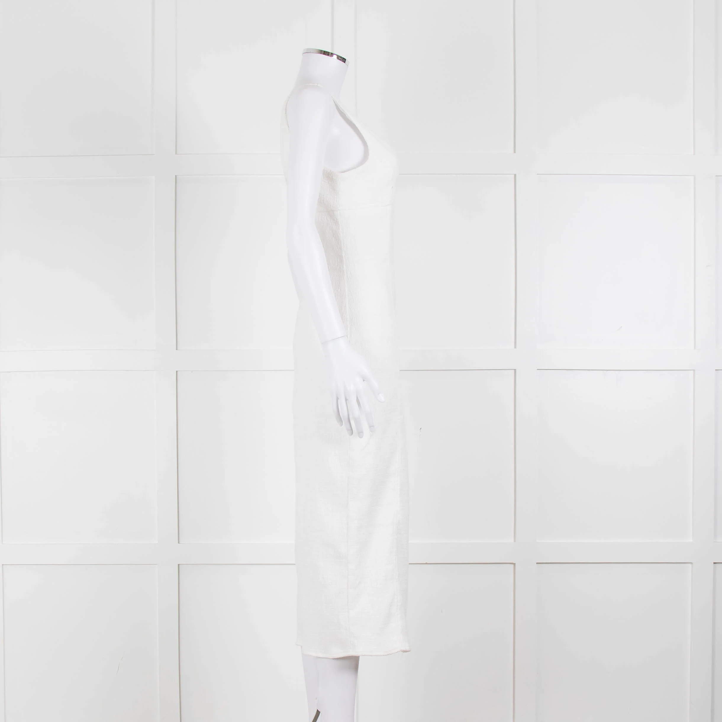 Bec + Bridge Cream Textured Sleeveless Dress - Image 3