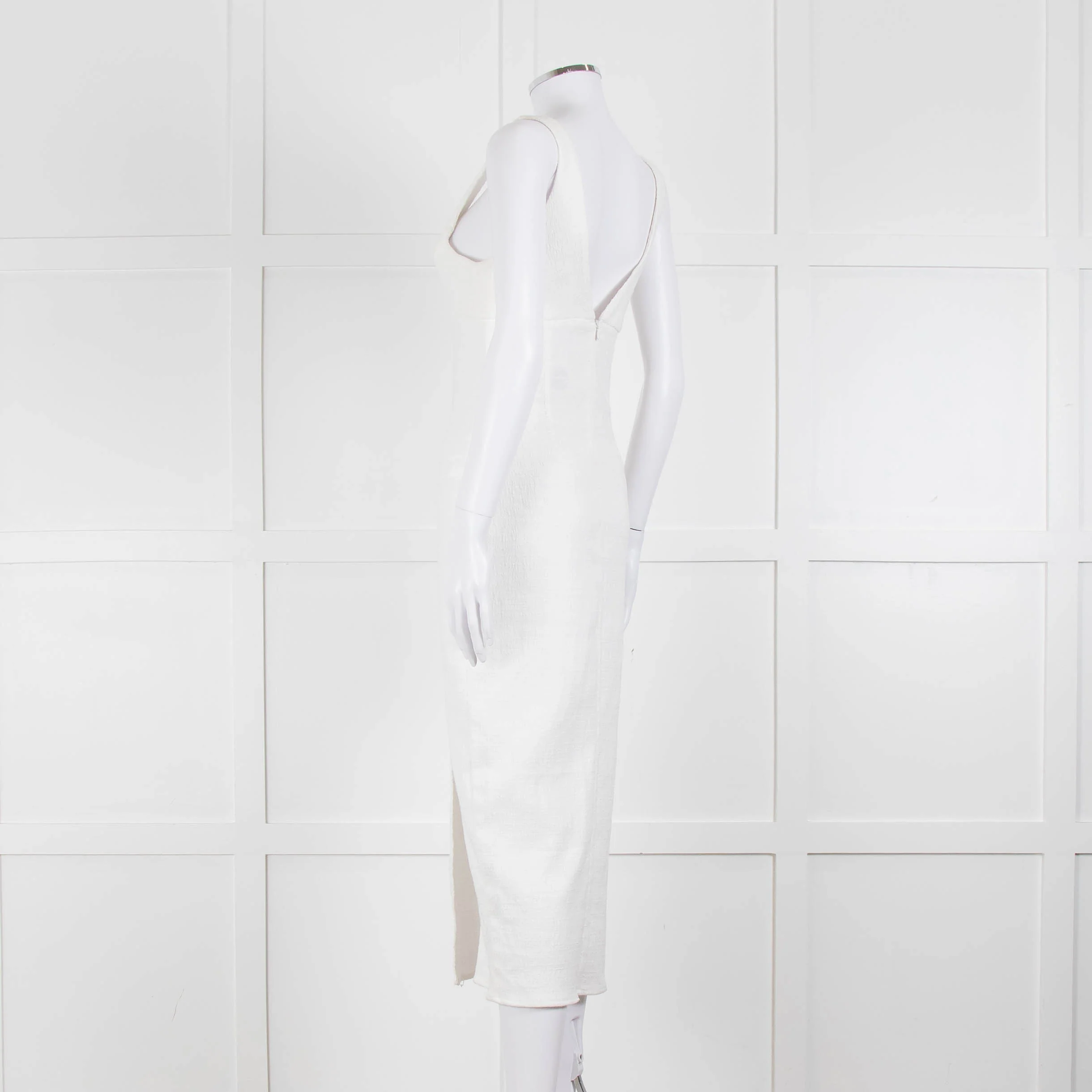 Bec + Bridge Cream Textured Sleeveless Dress - Image 6