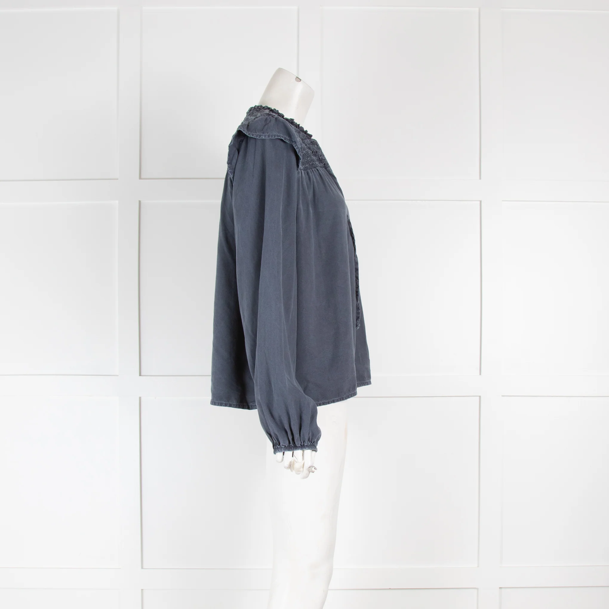 Bella Dahl Smocked Denim Blouse - Image 2