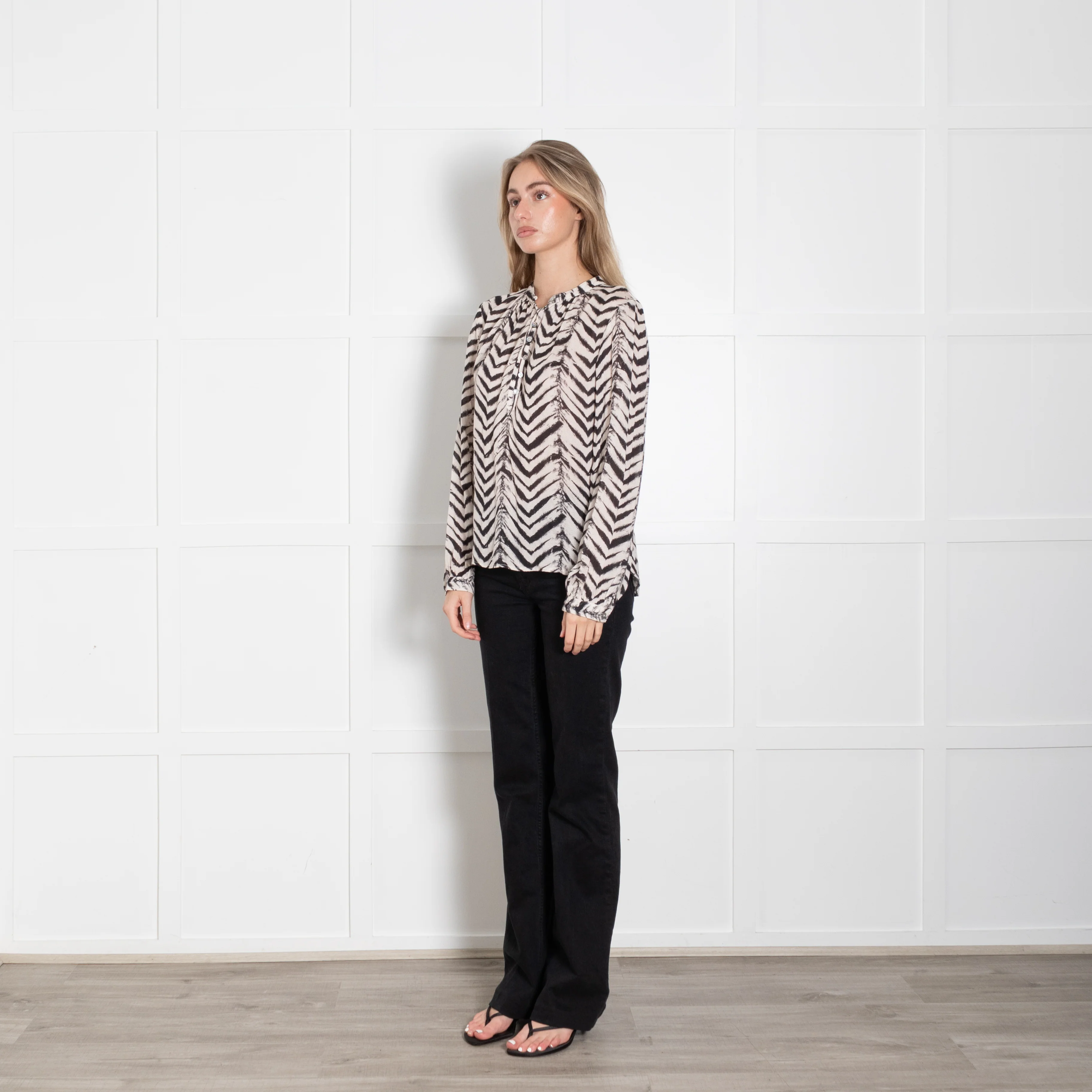 Bella Dahl Zebra Print Blouse - Image 3
