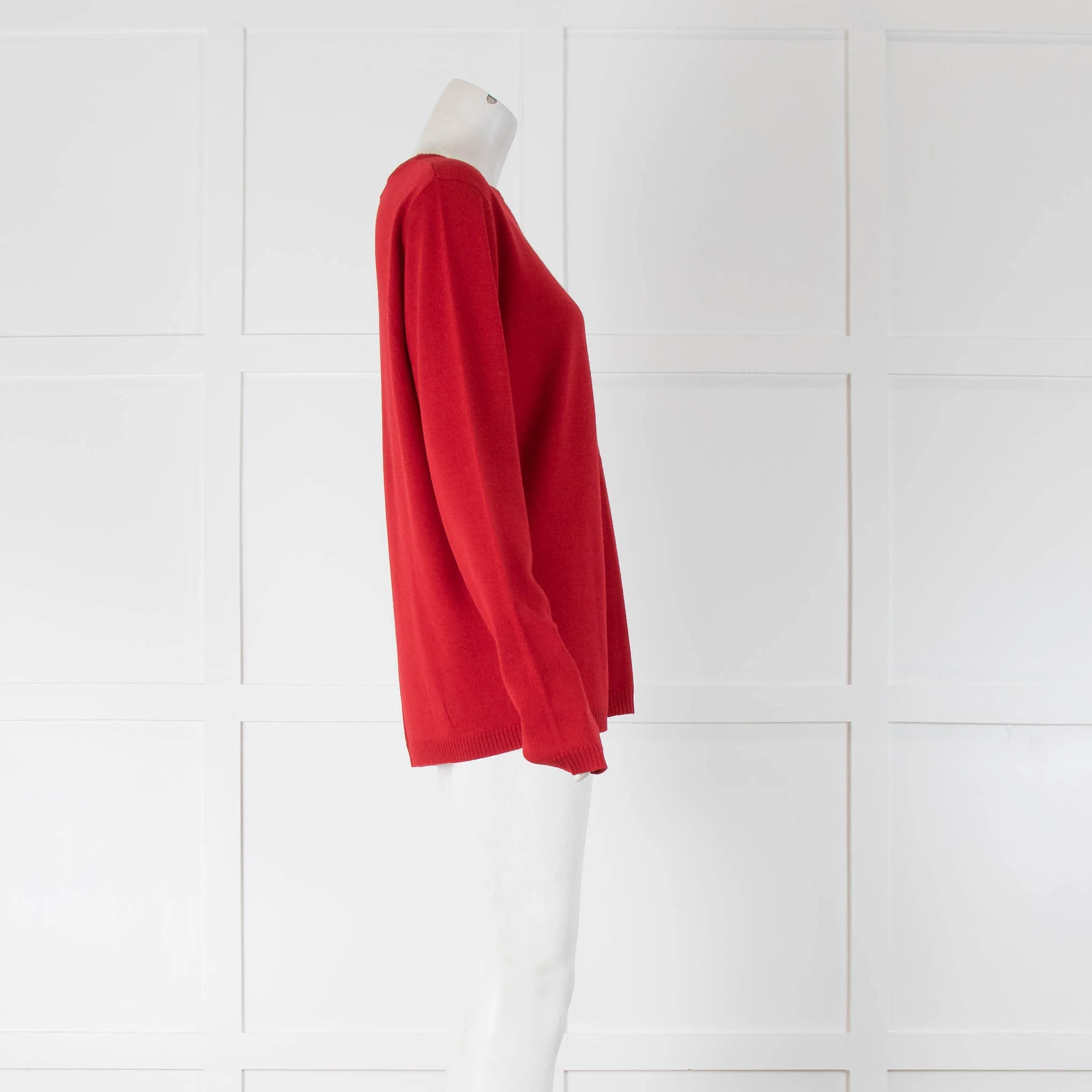 Bella Freud "Into This" Red Knit Jumper - Image 2