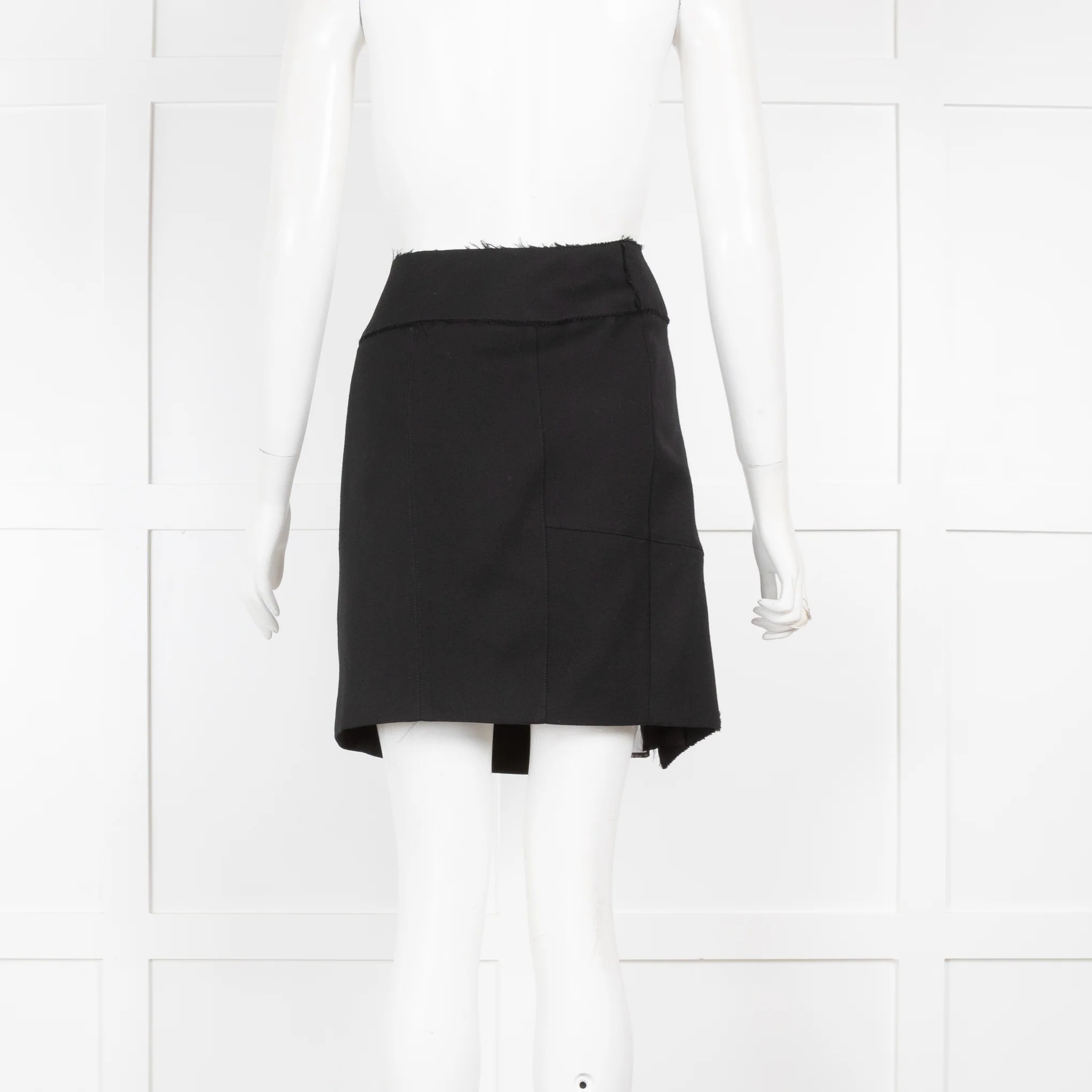 Belstaff Black Belted Mini Skirt - Image 3