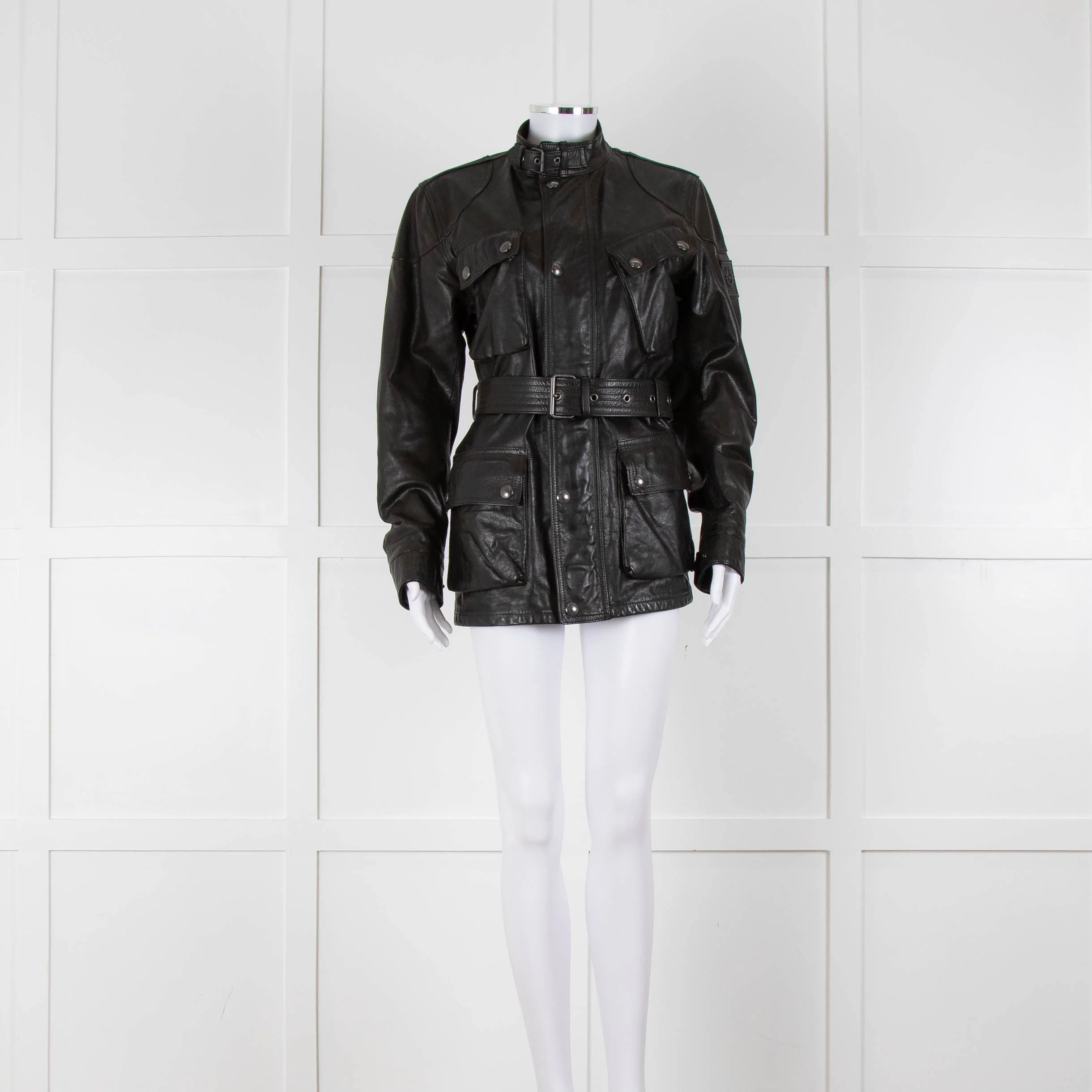 Belstaff  Black Leather Legacy Trialmaster Panther Jacket - Image 3