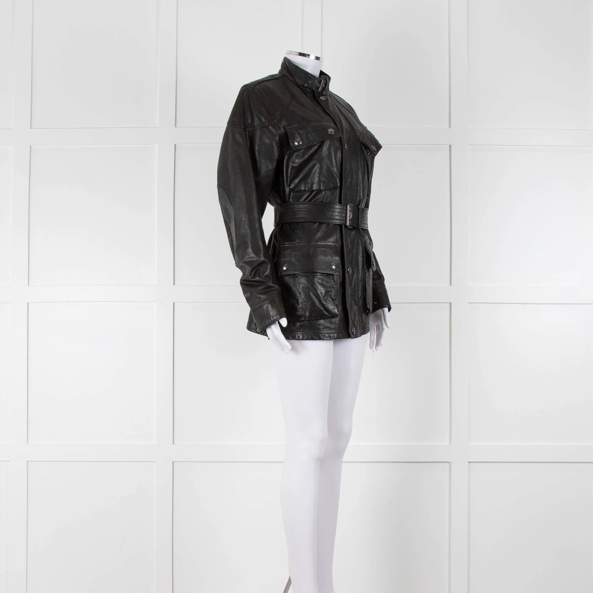 Belstaff  Black Leather Legacy Trialmaster Panther Jacket - Image 4