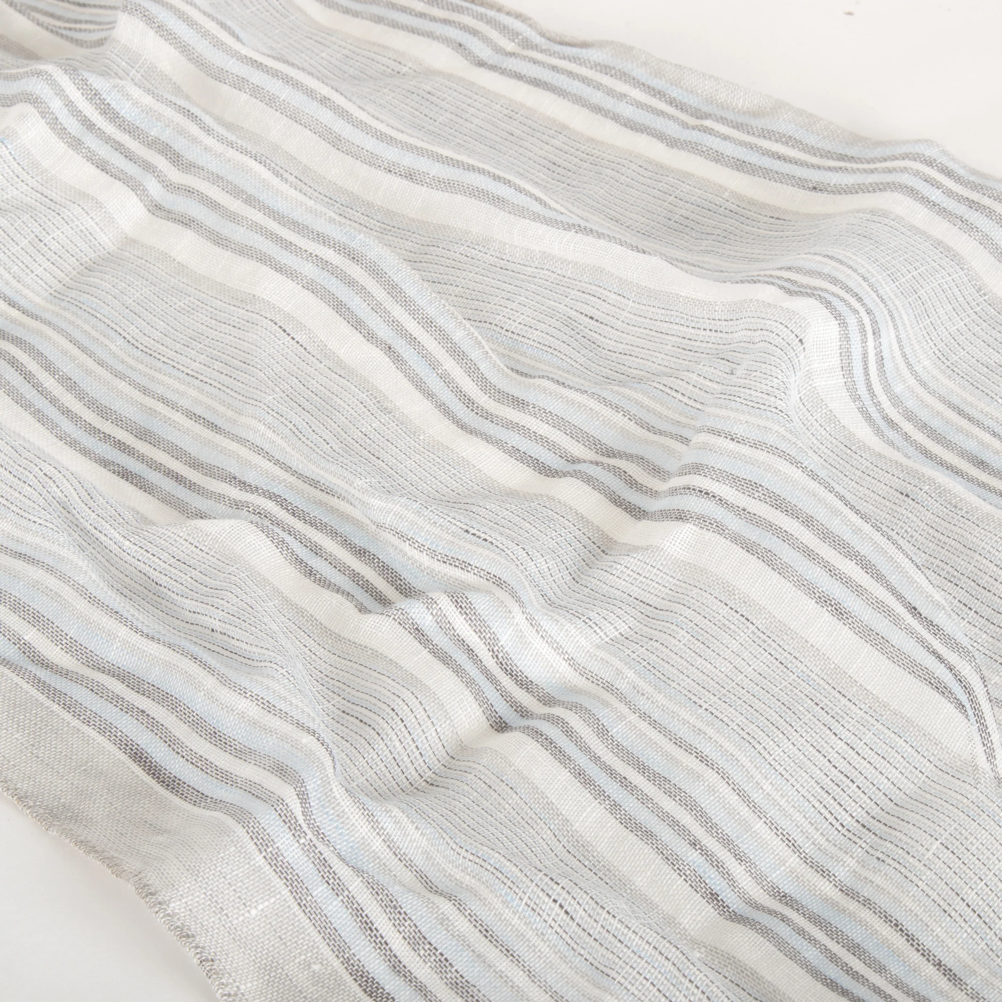 Belstaff Blue Toned Stripe Scarf - Image 5