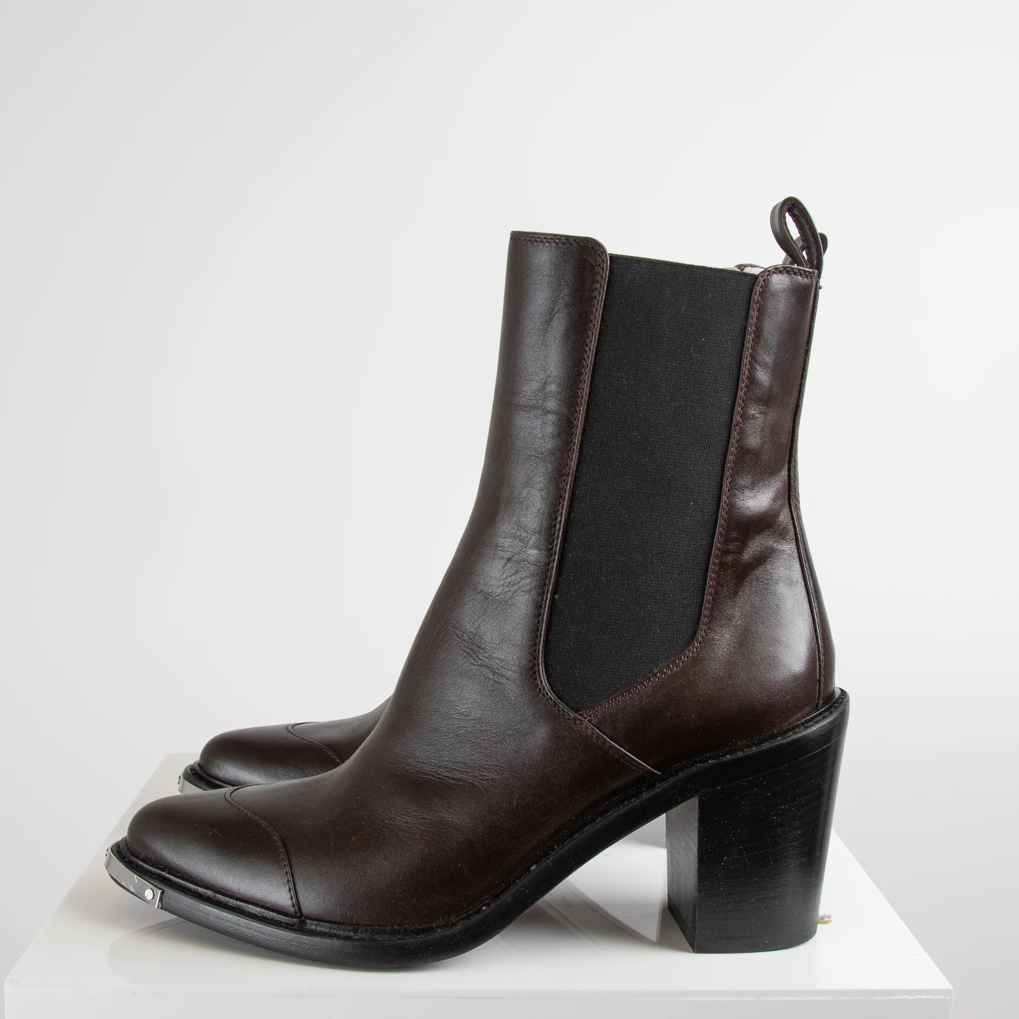 Belstaff Brown Steel Toe Boot - Image 3