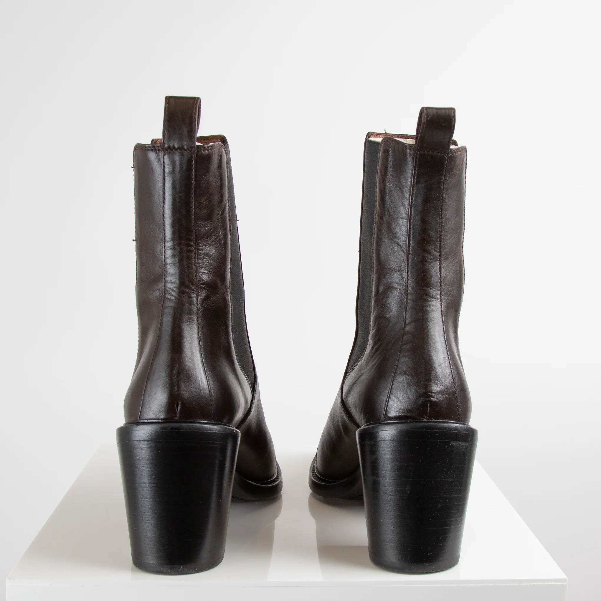 Belstaff Brown Steel Toe Boot - Image 4