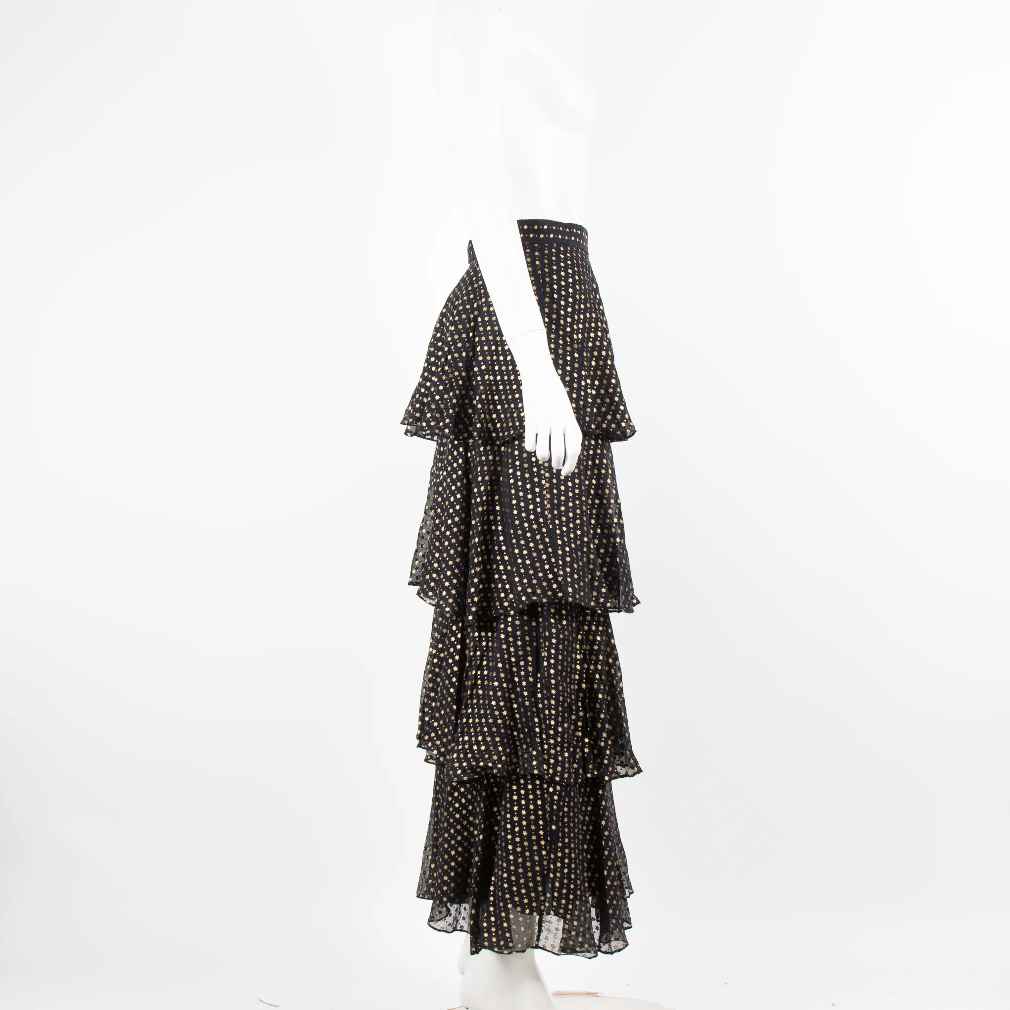 Beulah Navy Skirt with Gold Stars - Image 2