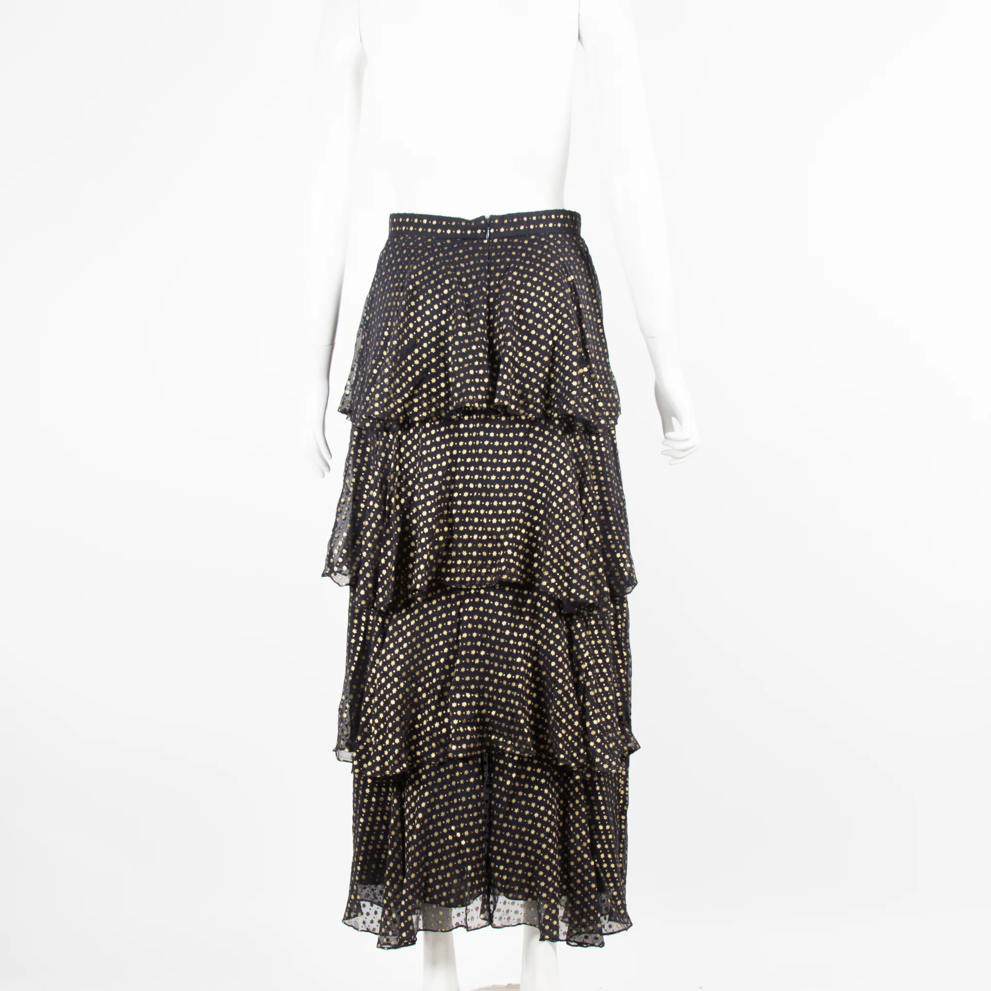 Beulah Navy Skirt with Gold Stars - Image 3