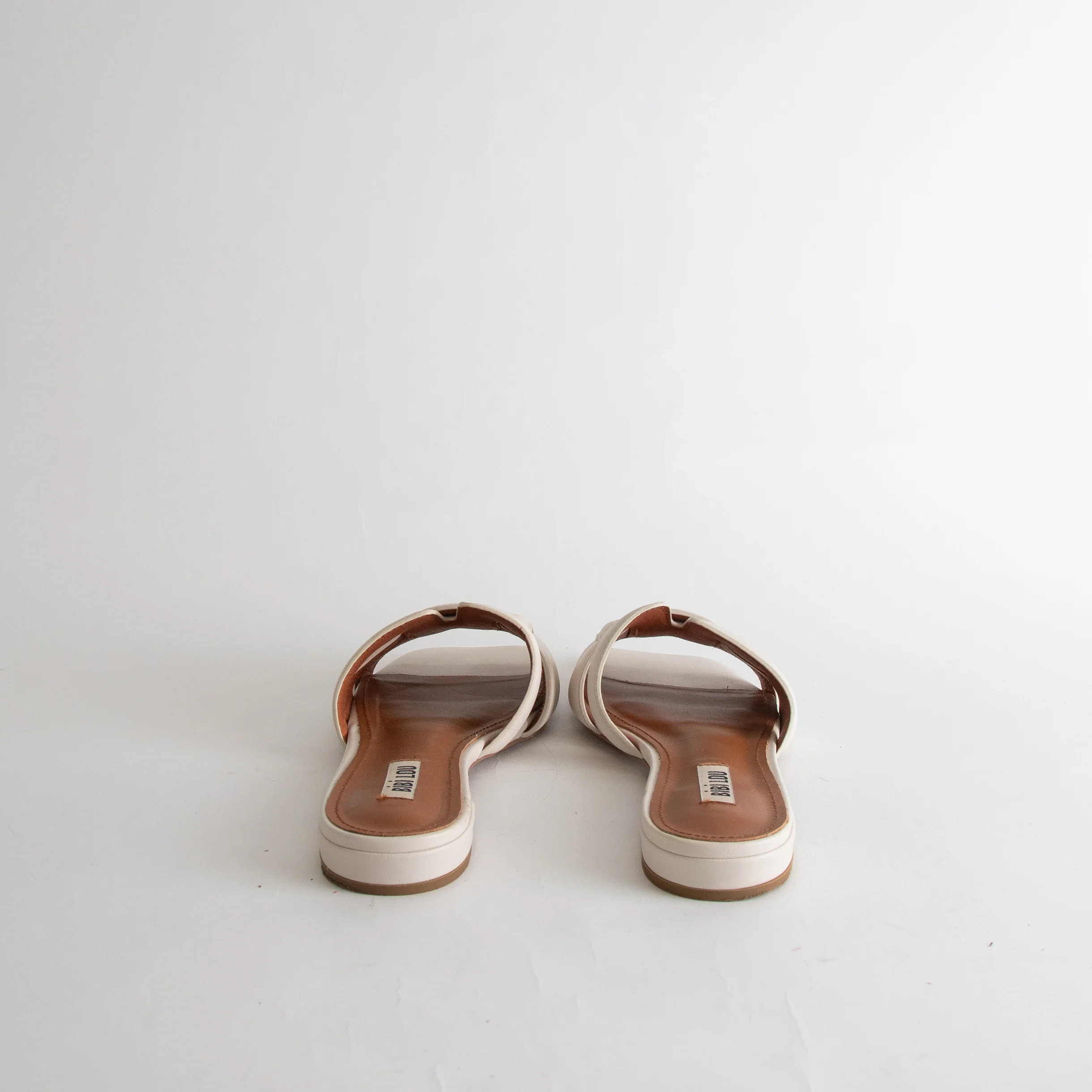 Bibi Lou Cream Flat Sandal - Image 4