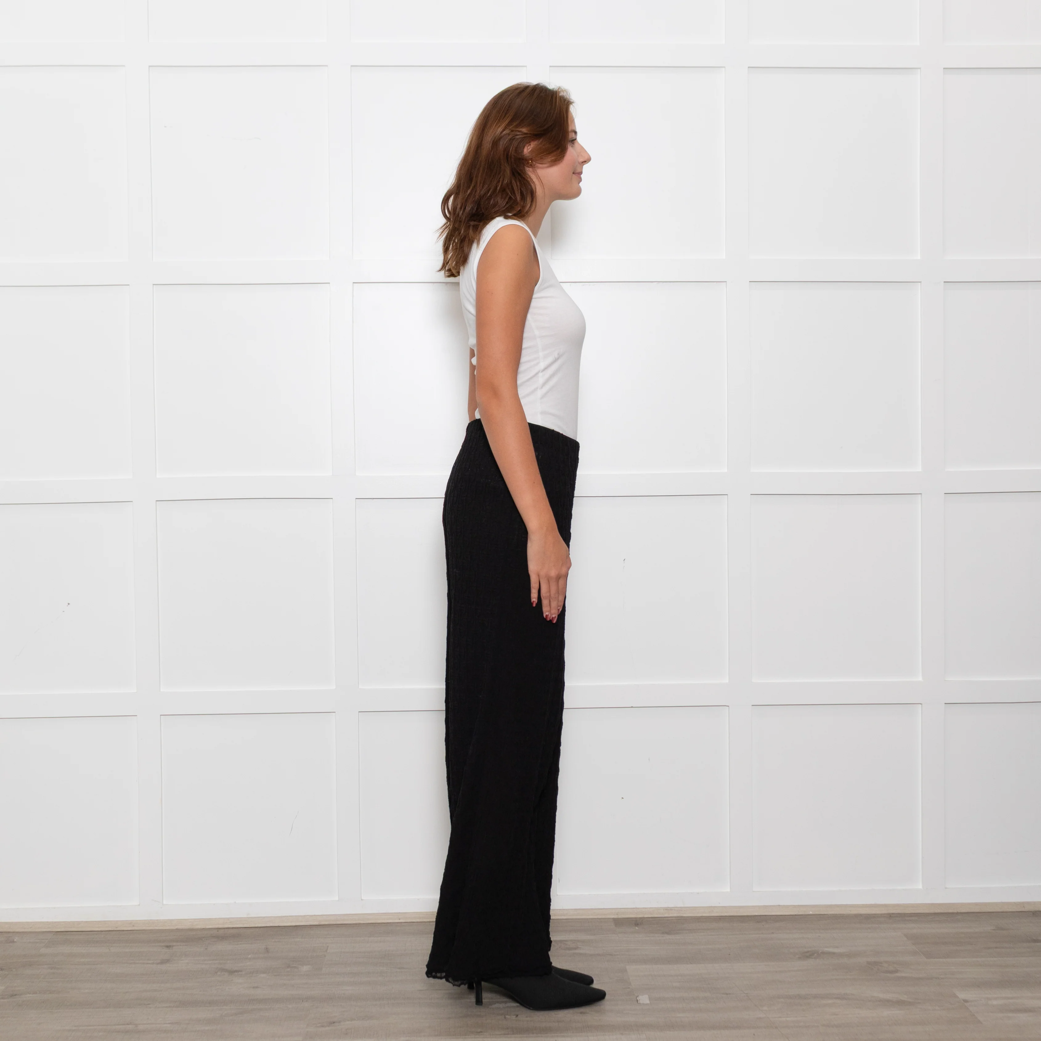 Bimba Y Lola Black Elasticated Waist Knitted Trousers - Image 6