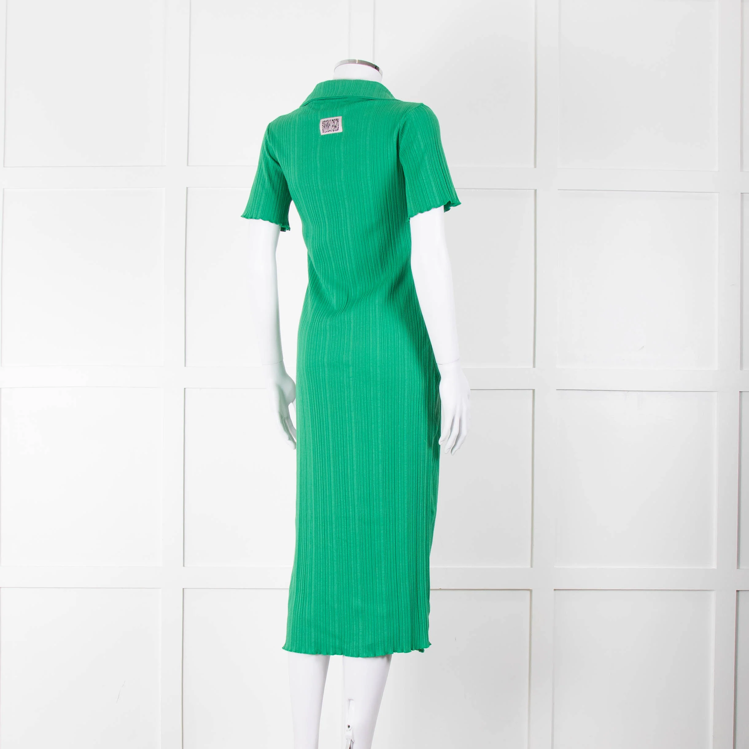 Bimba y Lola Green Collared T-Shirt Midi Dress - Image 4