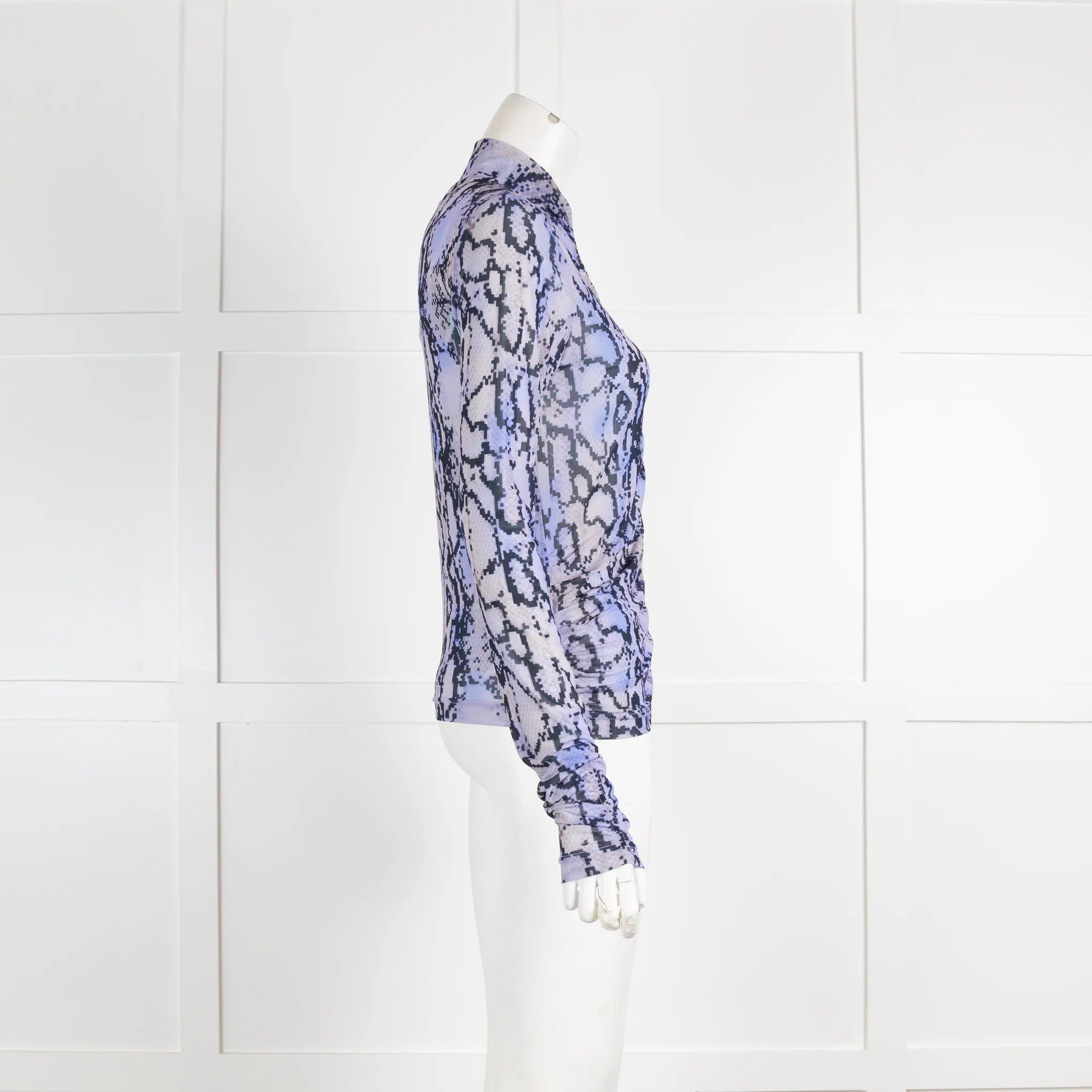 Bimba Y Lola Lilac Snakeskin Shirt - Image 2