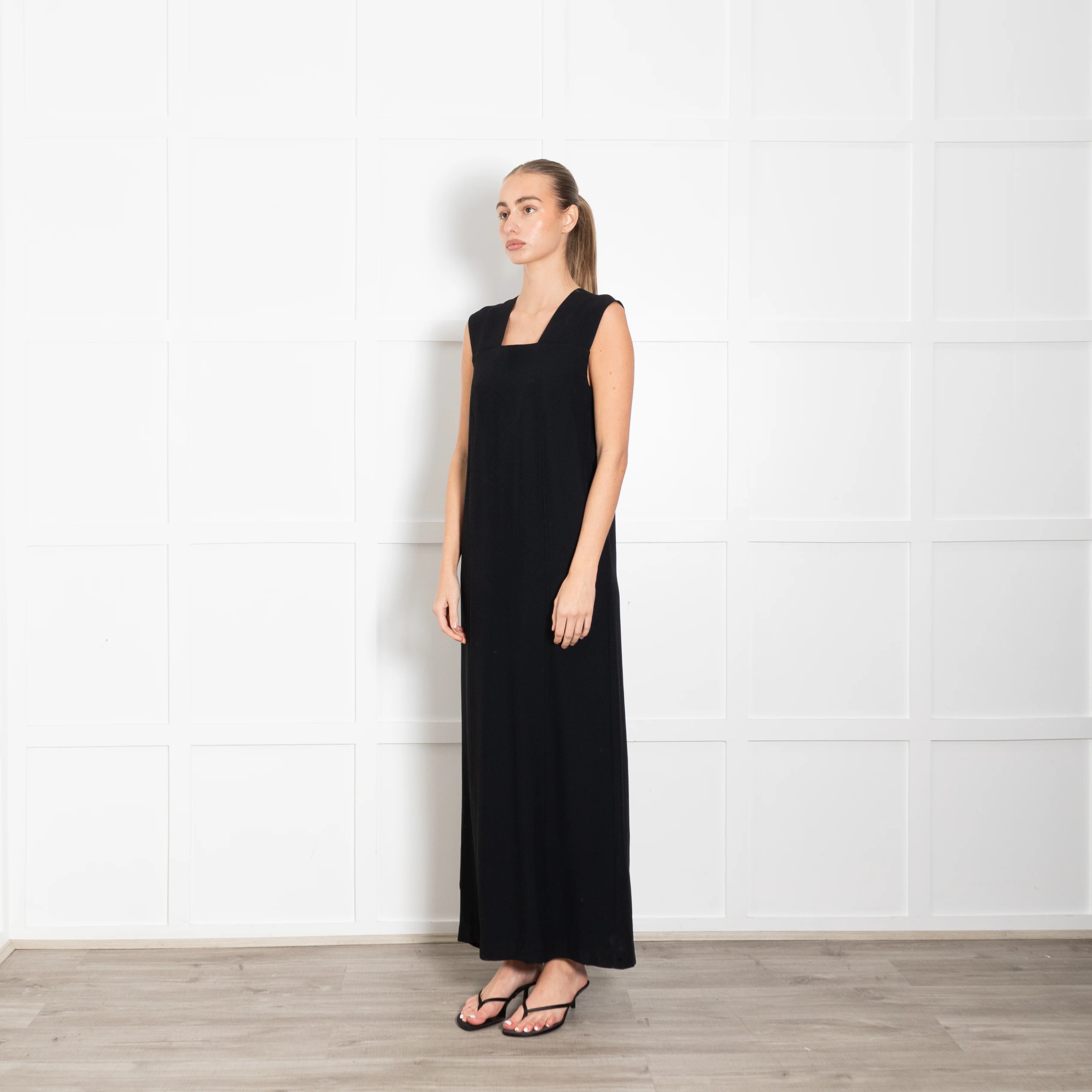 Bite Studio Black Maxi Sleeveless Dress - Image 3