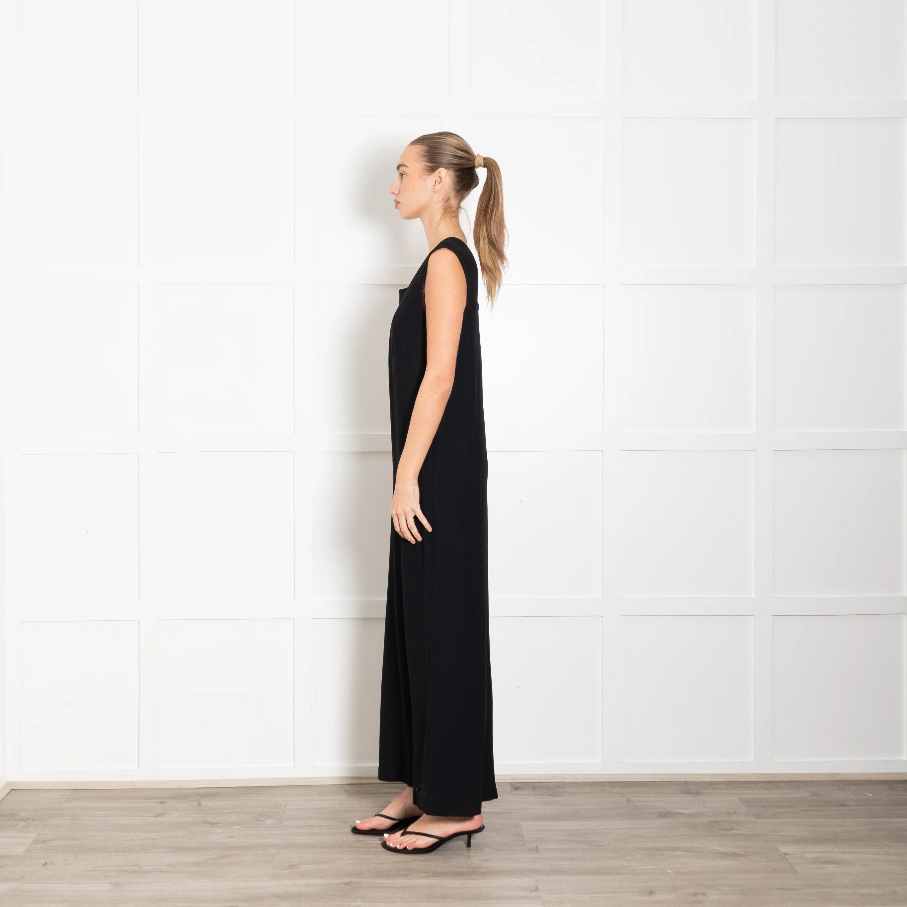 Bite Studio Black Maxi Sleeveless Dress - Image 4