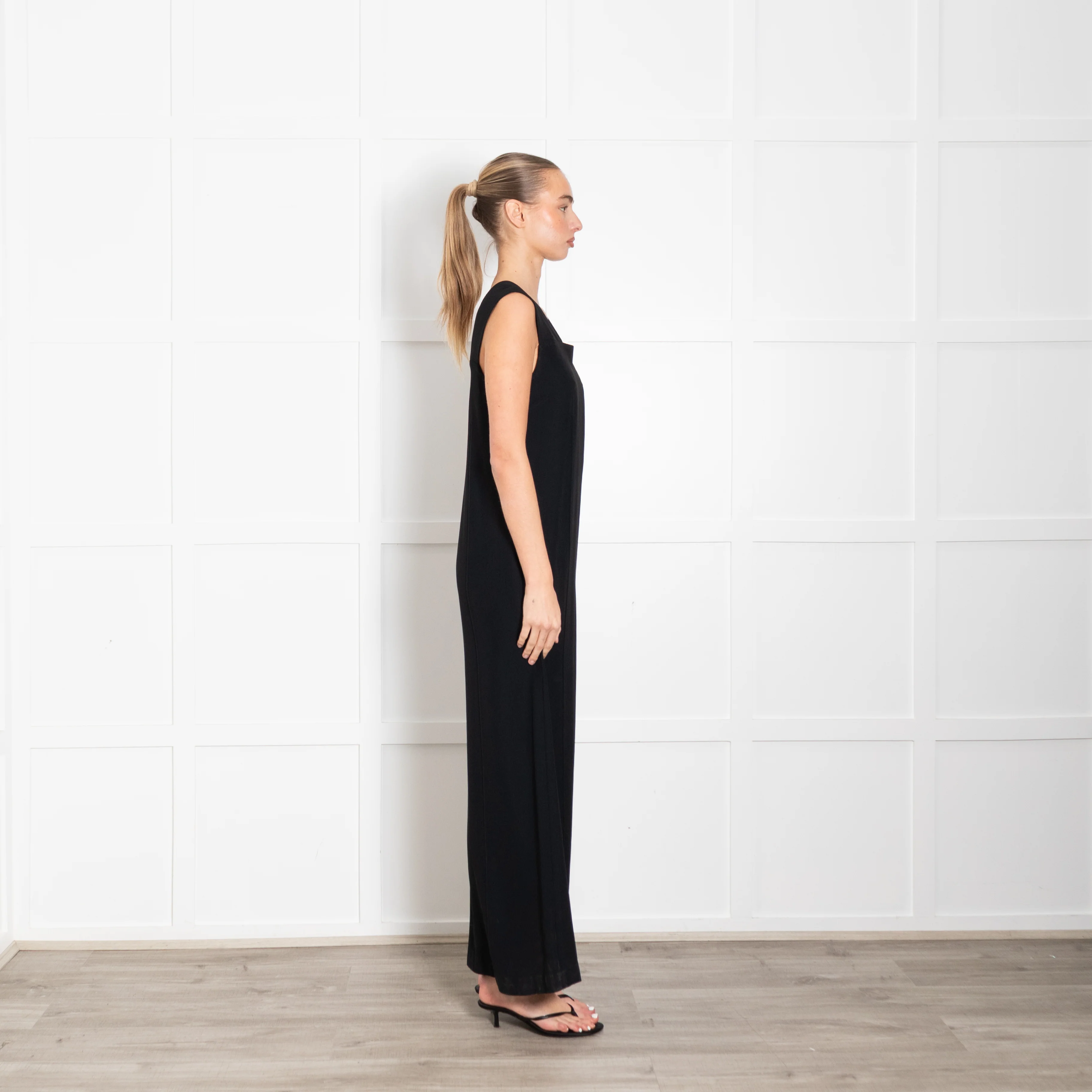 Bite Studio Black Maxi Sleeveless Dress - Image 6