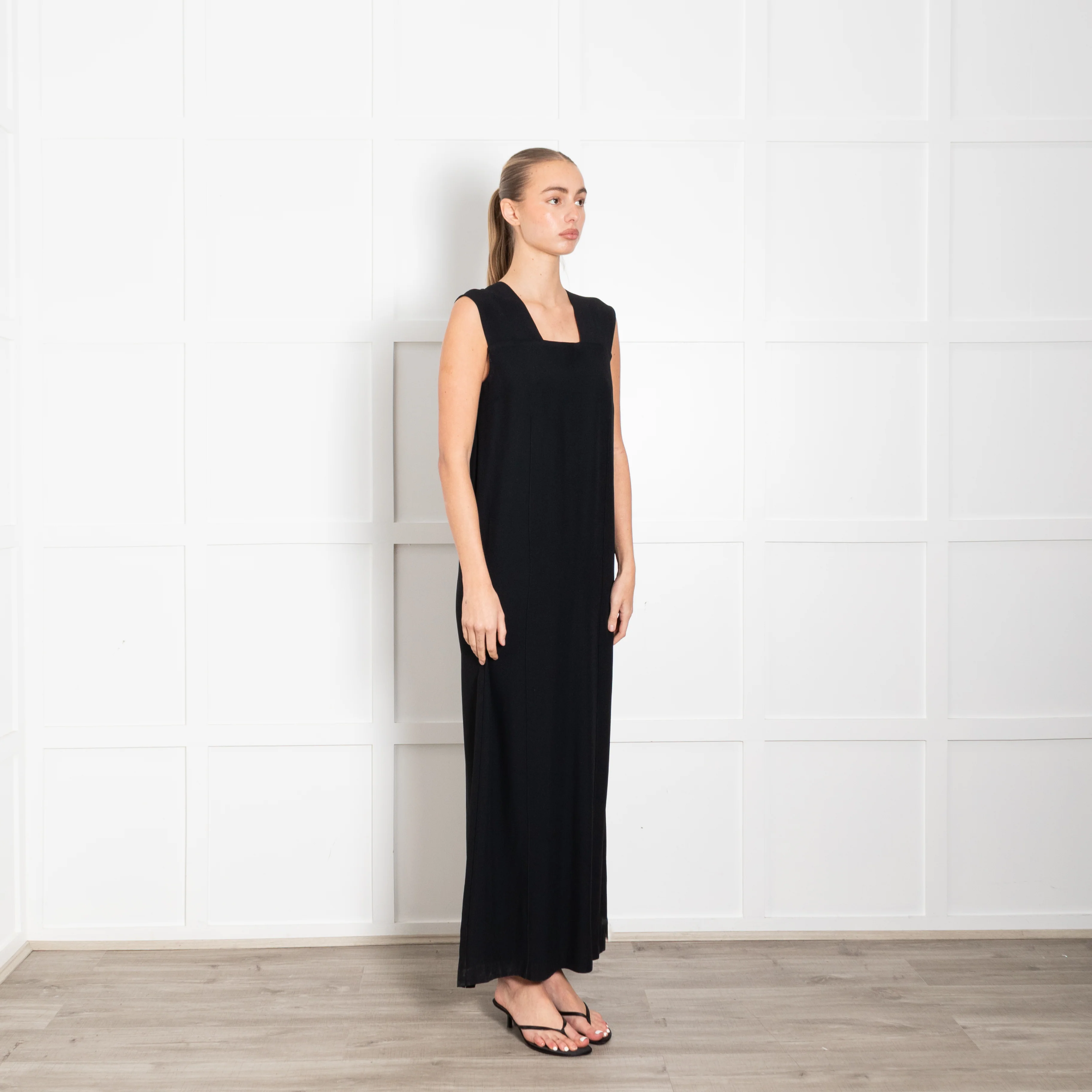 Bite Studio Black Maxi Sleeveless Dress - Image 7