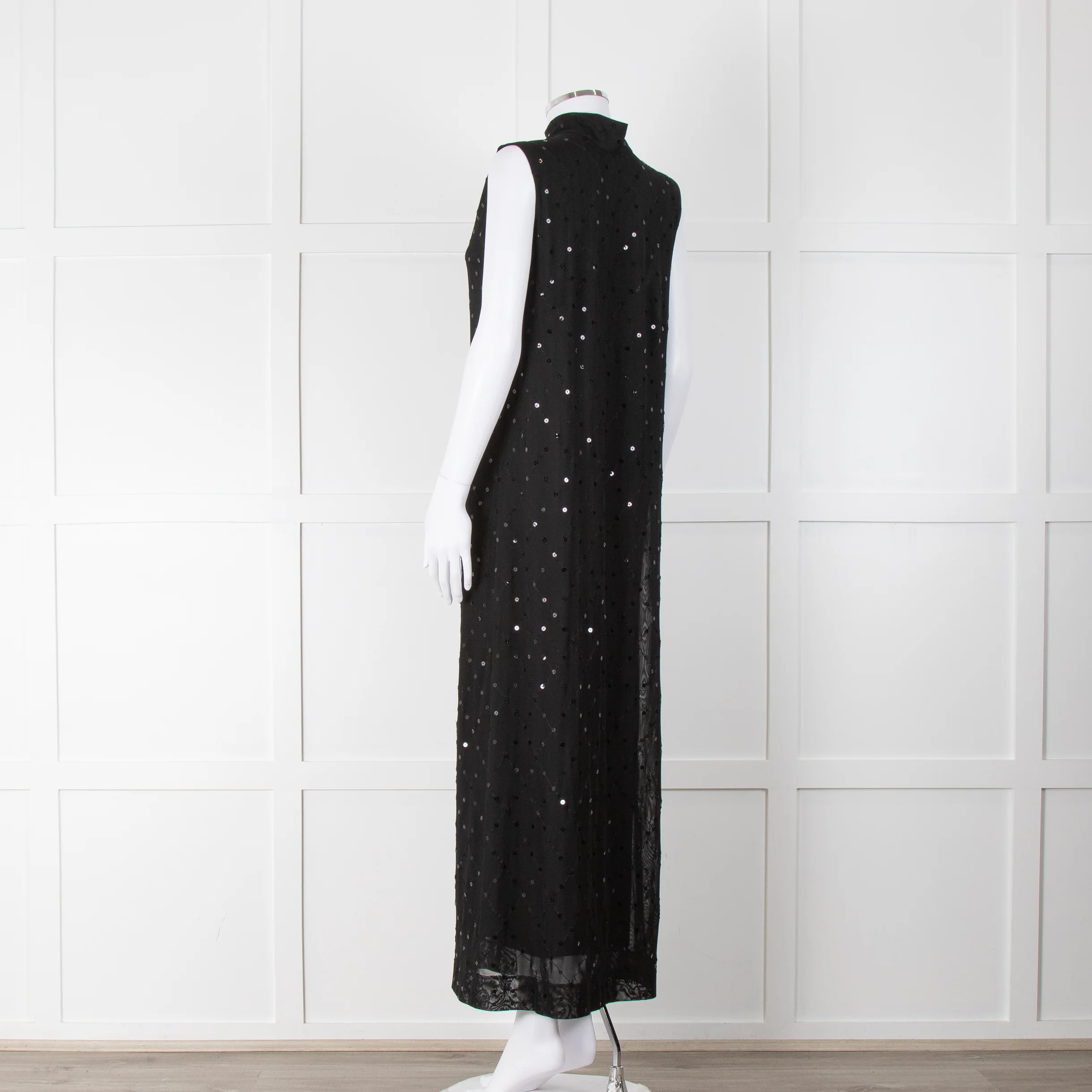 Bitte Kai Rand Black Sequin Sleeveless Maxi Dress - Image 6