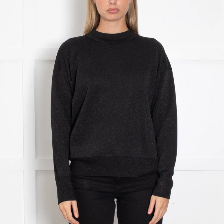 Boss Black Lurex Shimmer Jumper - Image 2