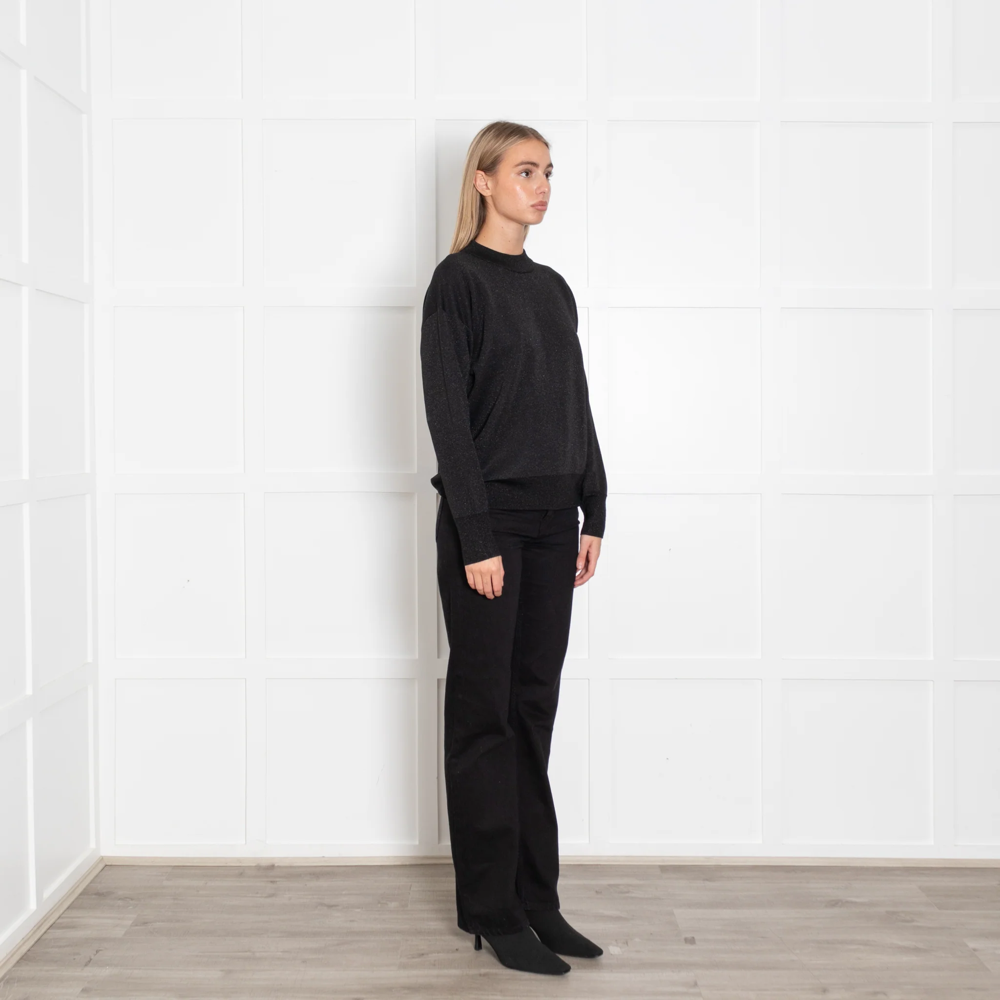 Boss Black Lurex Shimmer Jumper - Image 7