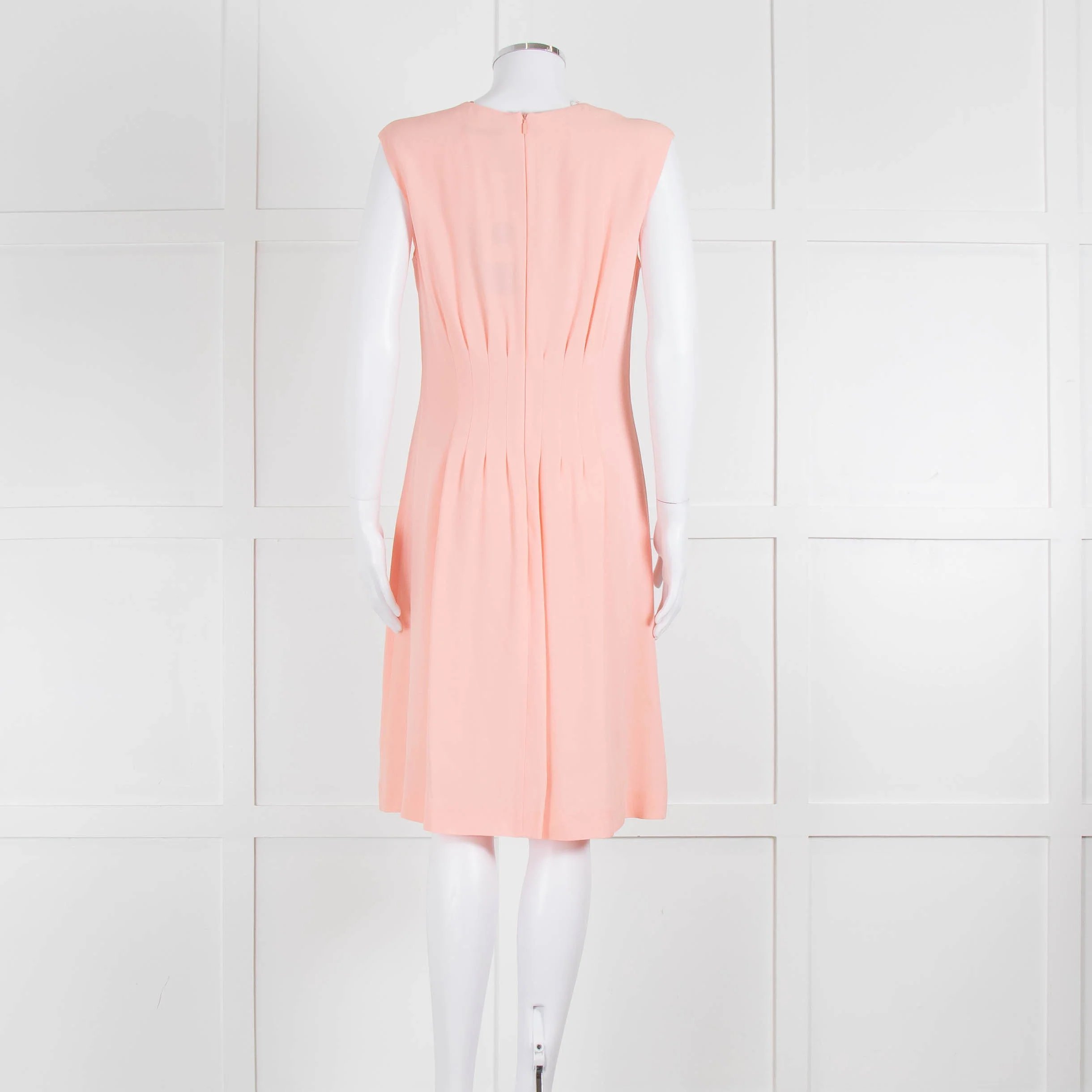 Boss Hugo Boss Peach V-Neck Sleeveless Dress - Image 5