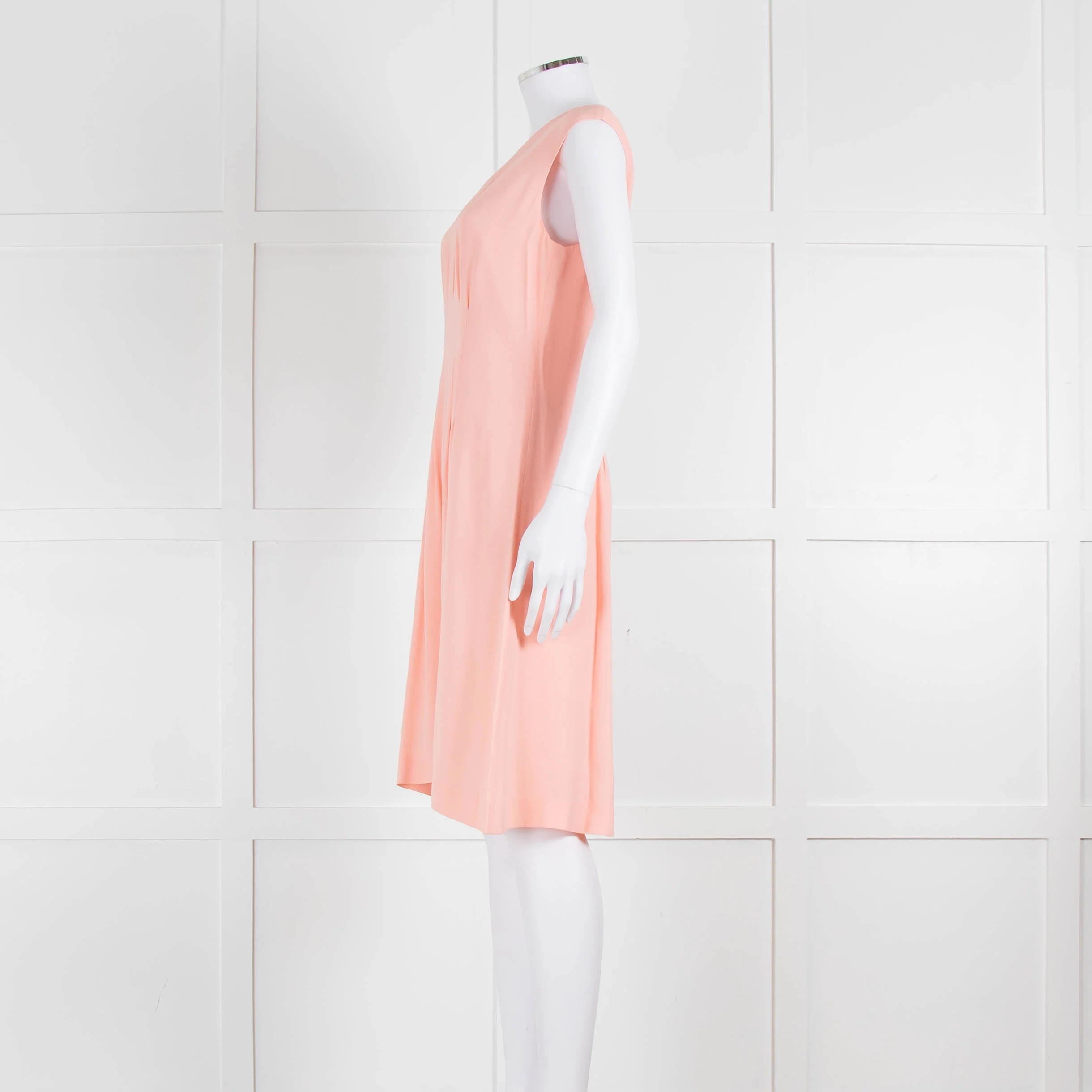 Boss Hugo Boss Peach V-Neck Sleeveless Dress - Image 7
