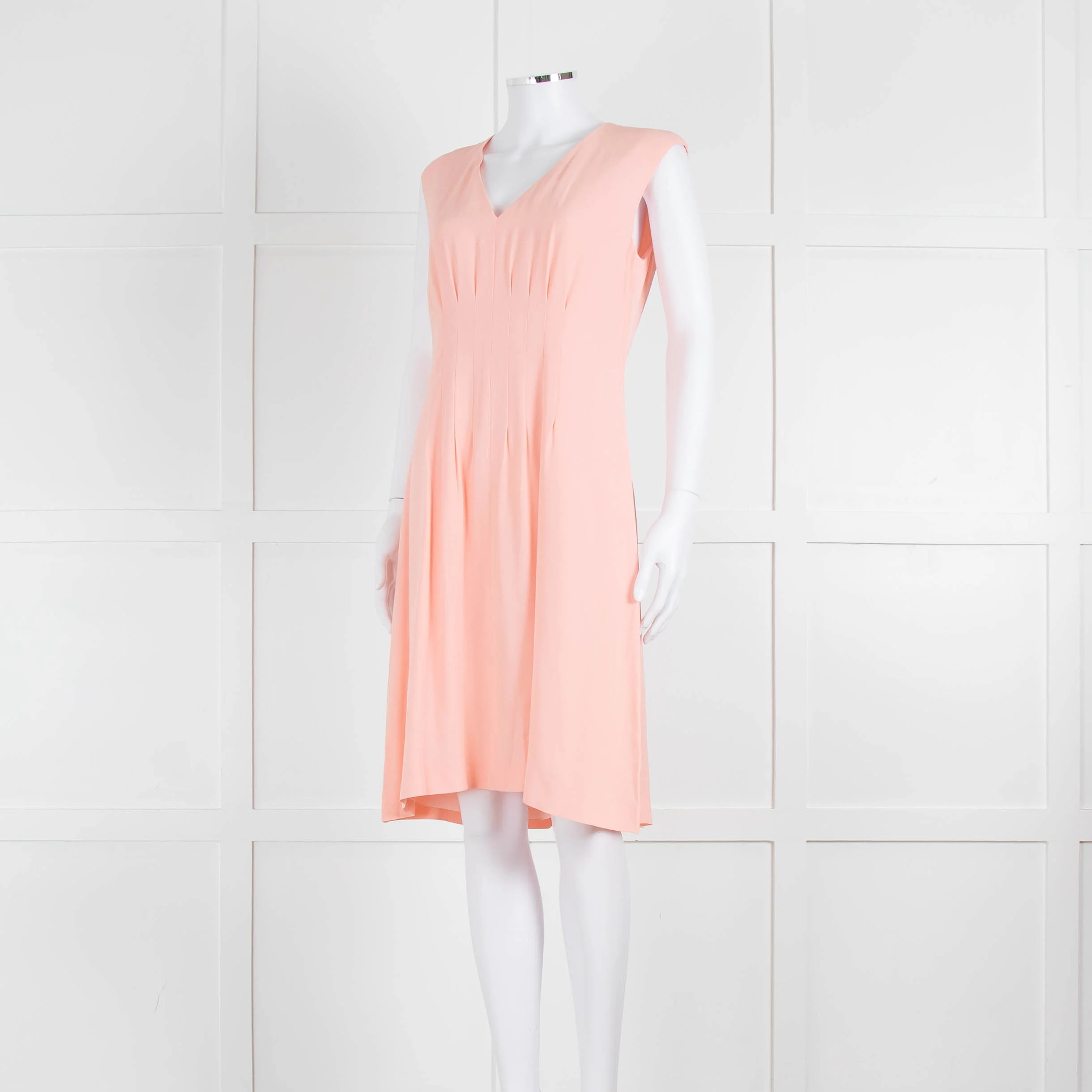 Boss Hugo Boss Peach V-Neck Sleeveless Dress - Image 8